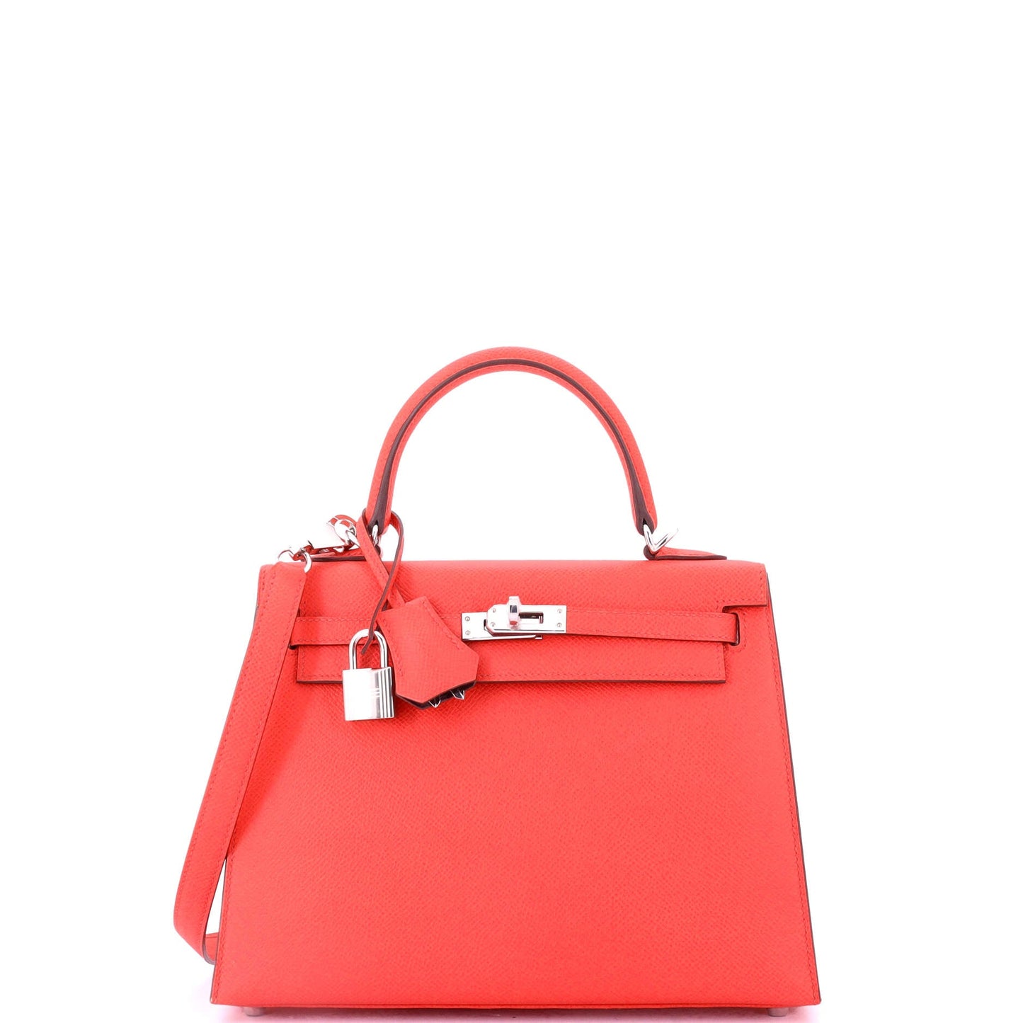 Kelly Handbag Verso Epsom with Palladium Hardware 25