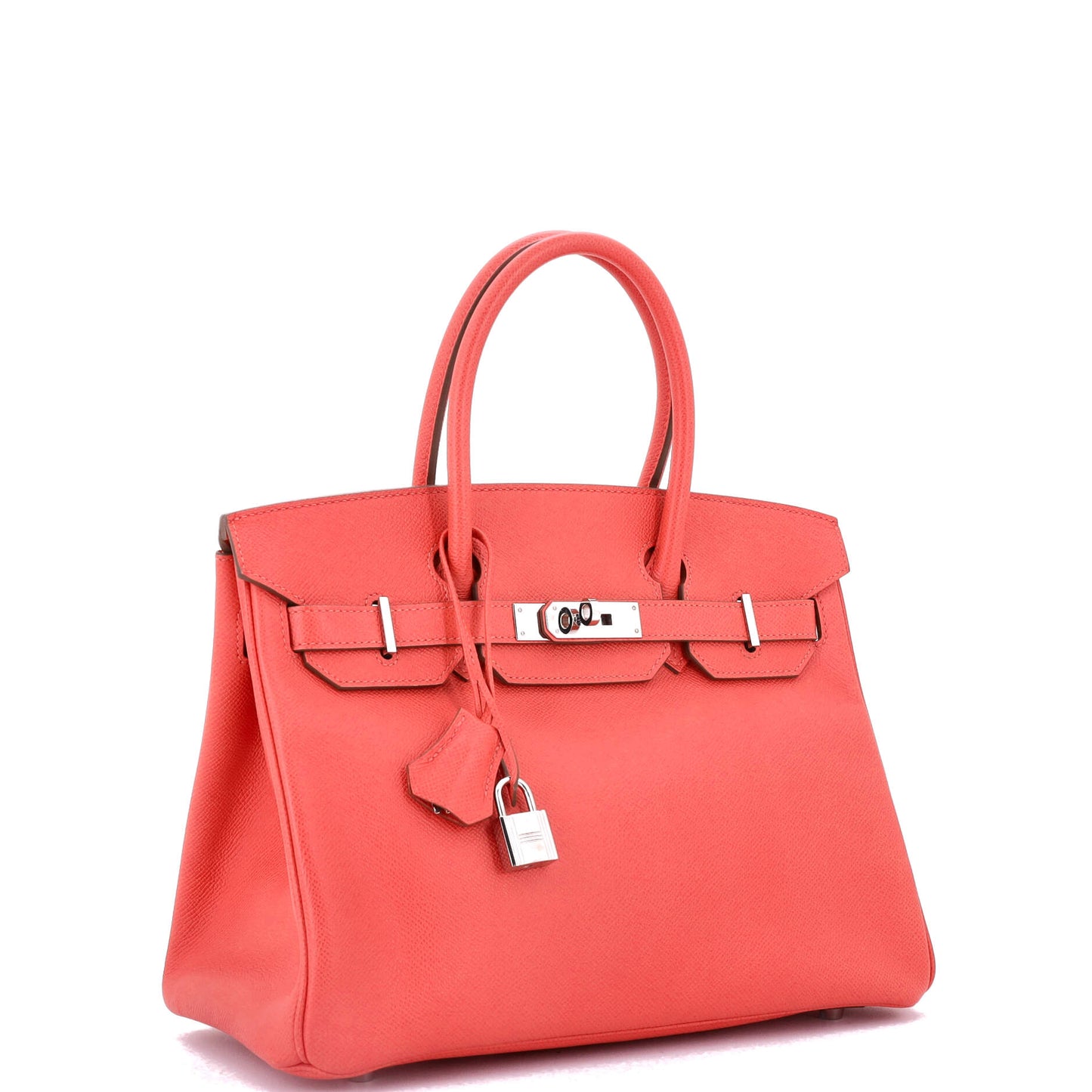 Birkin Handbag Rose Jaipur Epsom with Palladium Hardware 30