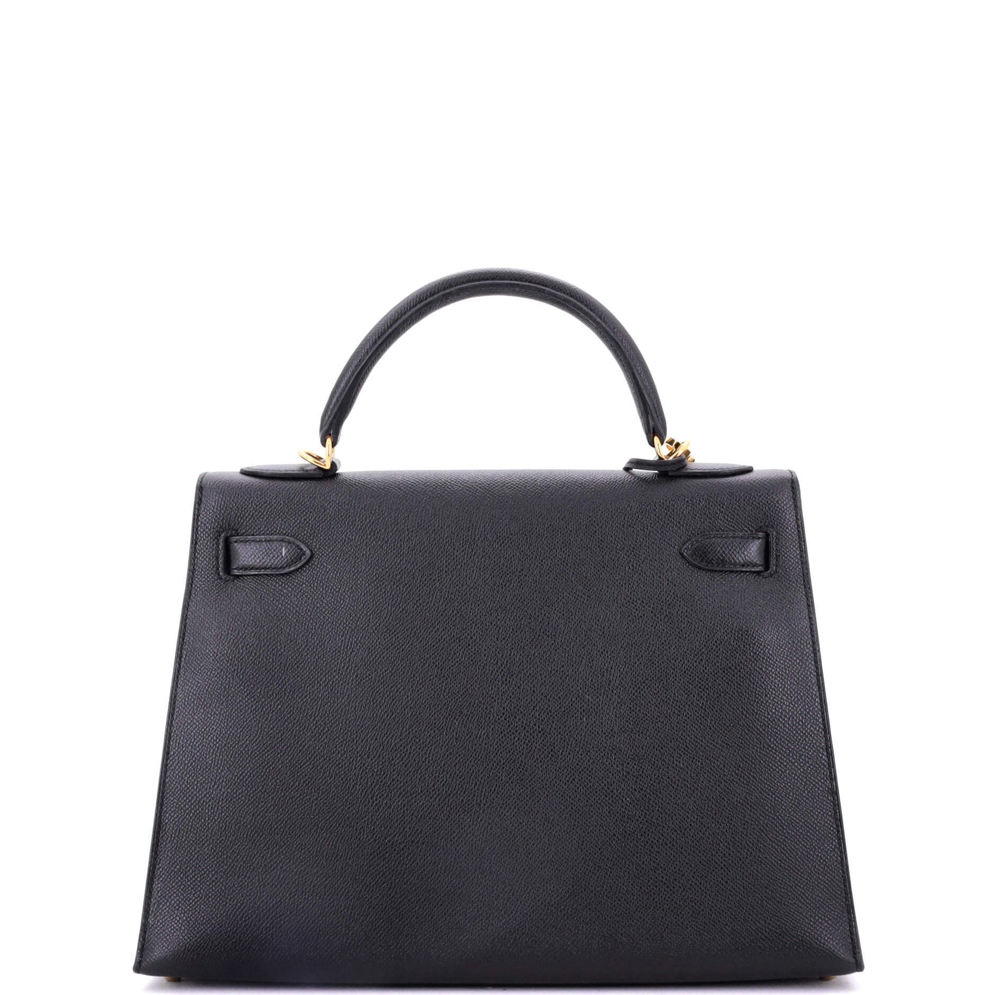 Kelly Handbag Noir Epsom with Gold Hardware 32