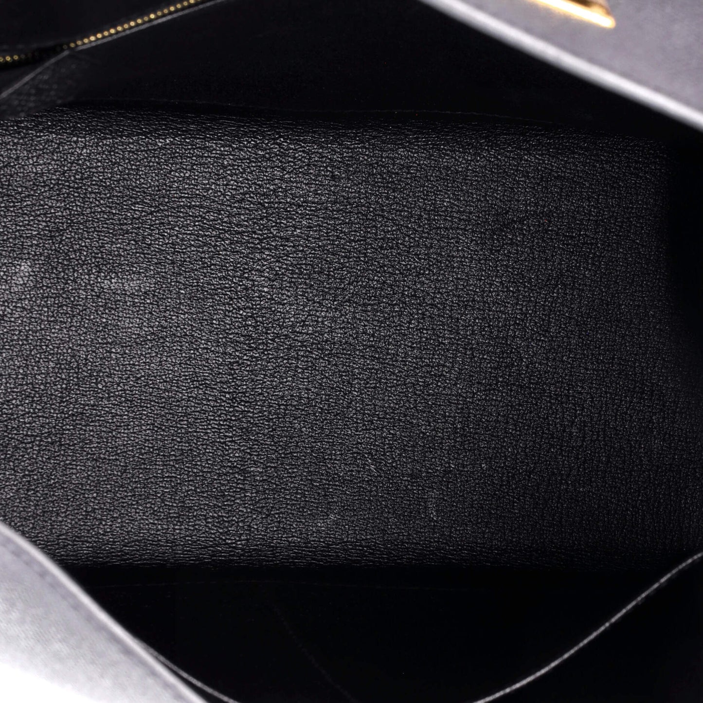 Kelly Handbag Noir Epsom with Gold Hardware 32