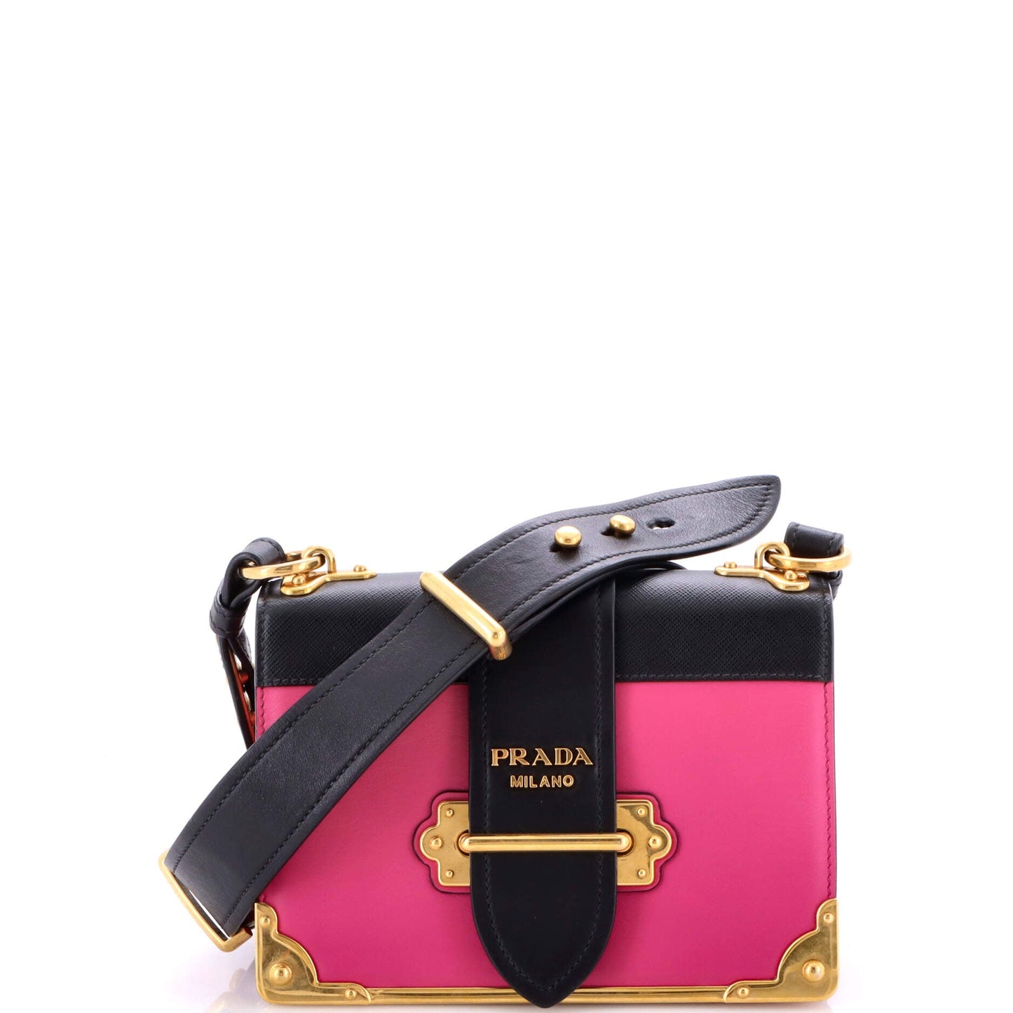 Cahier Crossbody Bag Leather and Saffiano Leather Small