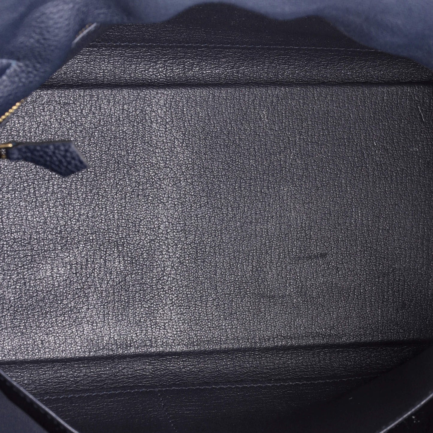 Kelly Handbag Bleu Nuit Togo with Gold Hardware 32