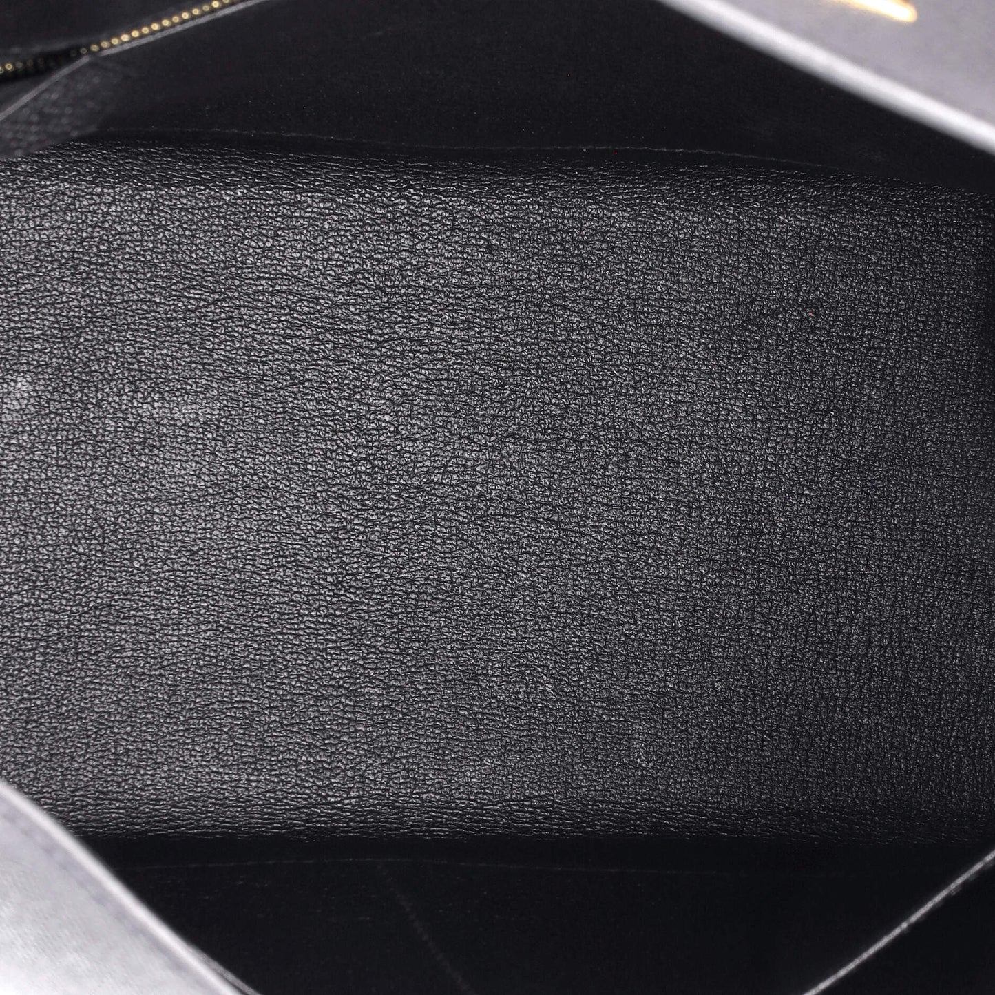 Kelly Handbag Noir Epsom with Gold Hardware 32