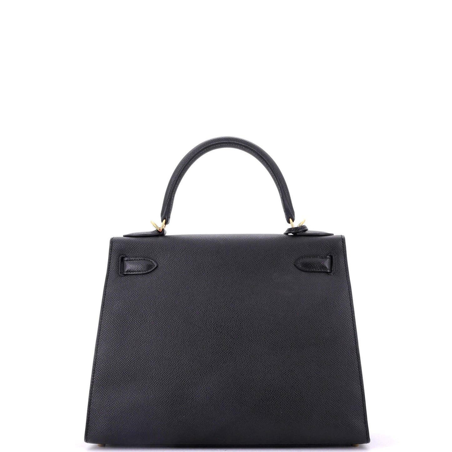Kelly Handbag Noir Epsom with Gold Hardware 28