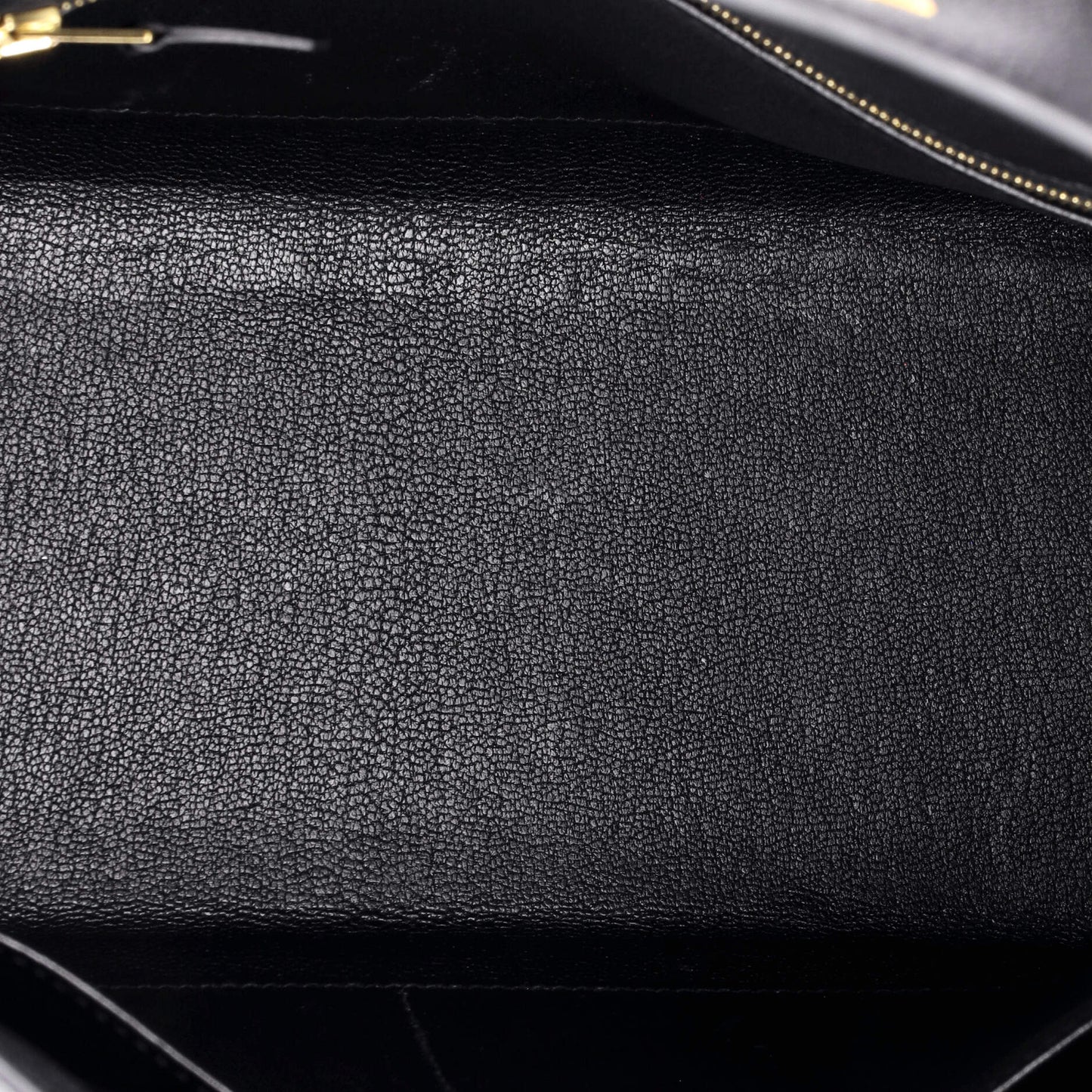 Kelly Handbag Noir Epsom with Gold Hardware 28