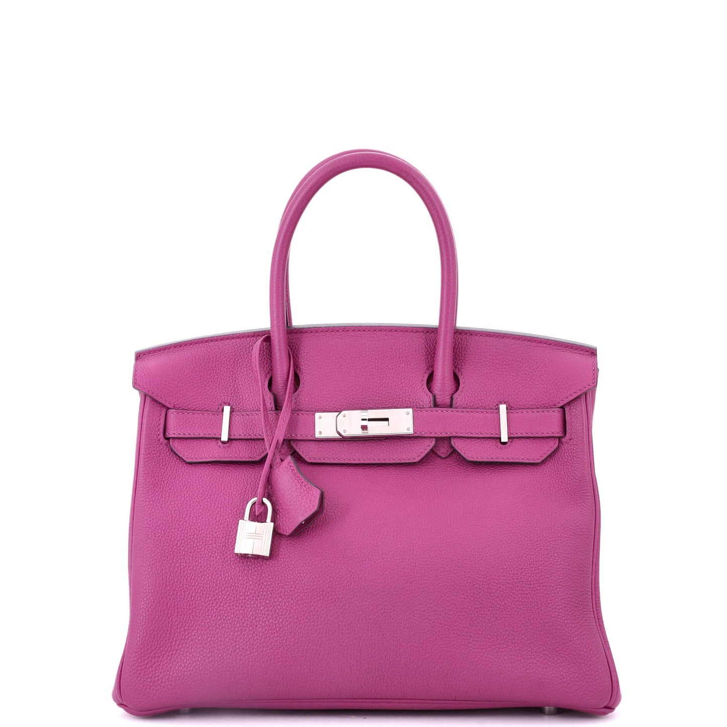 Birkin Handbag Rose Pourpre Togo with Palladium Hardware 30