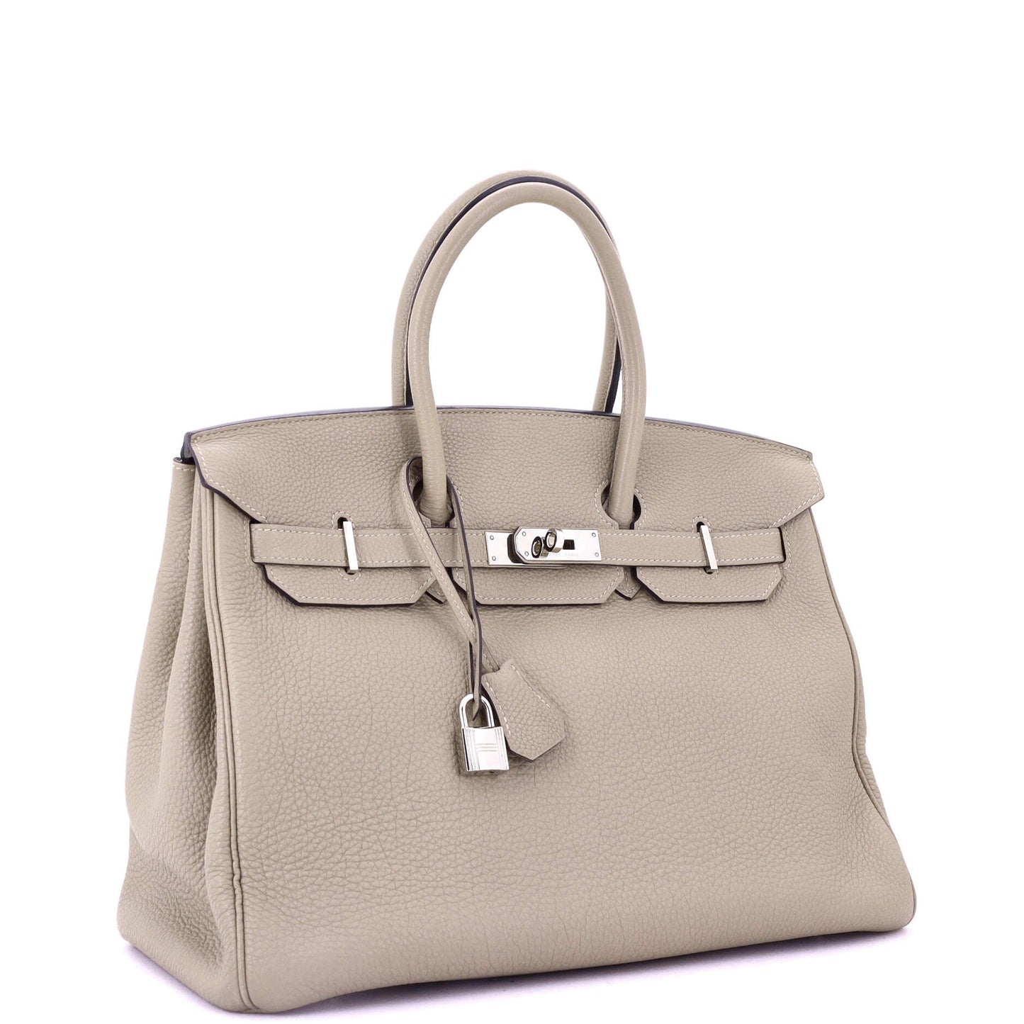 Birkin Handbag Grey Togo with Palladium Hardware 35