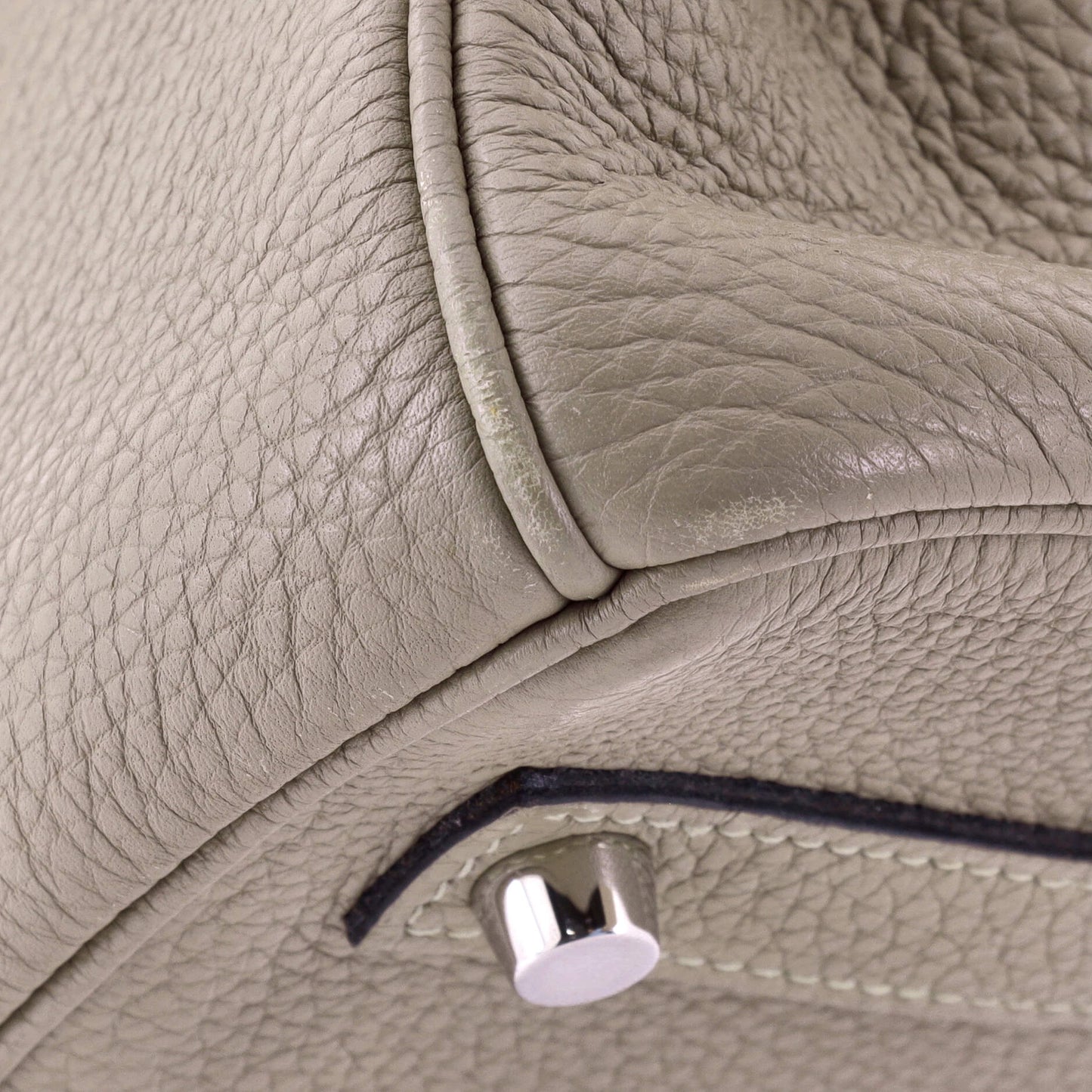 Birkin Handbag Grey Togo with Palladium Hardware 35