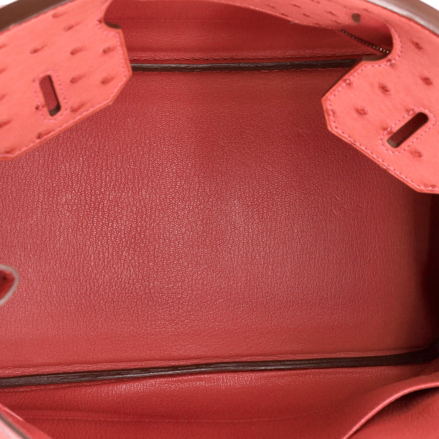 Birkin Handbag Bougainvillier Ostrich with Palladium Hardware 30