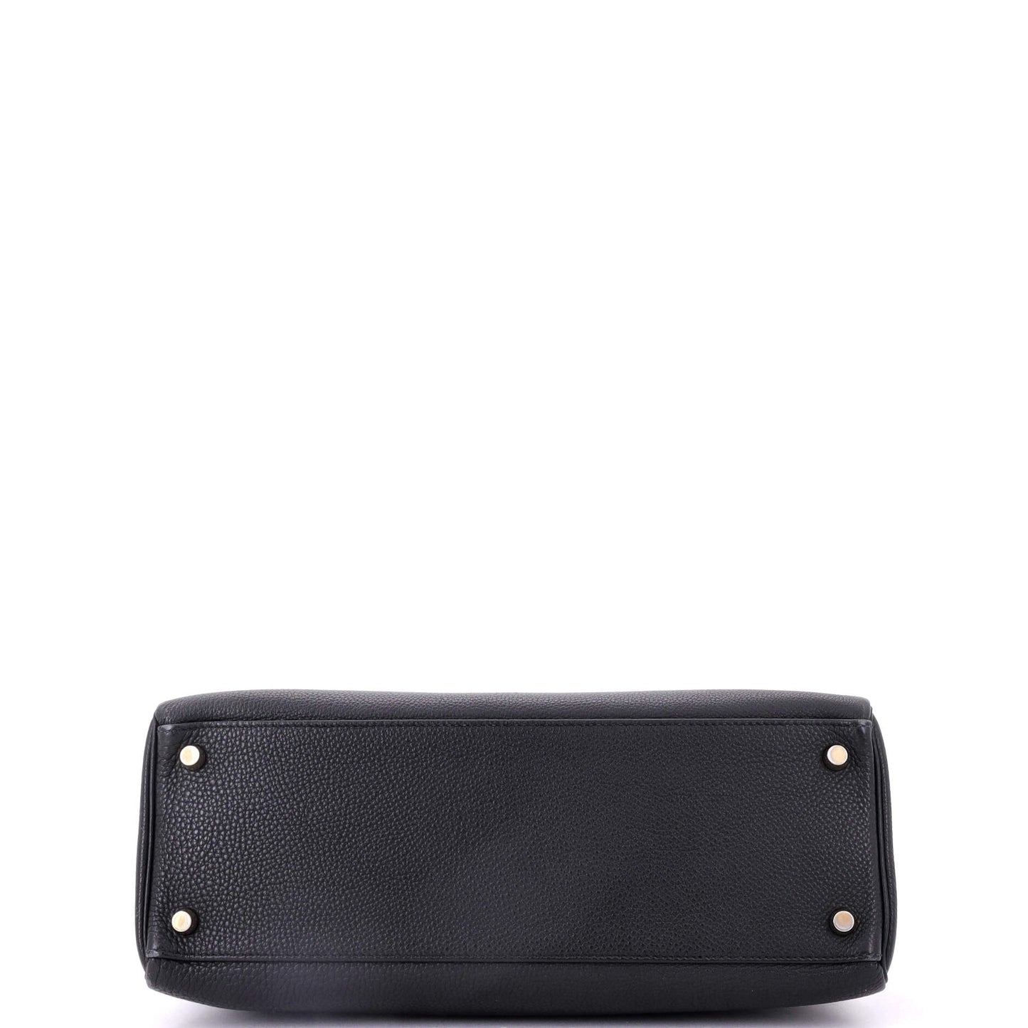 Kelly Handbag Noir Togo with Gold Hardware 32