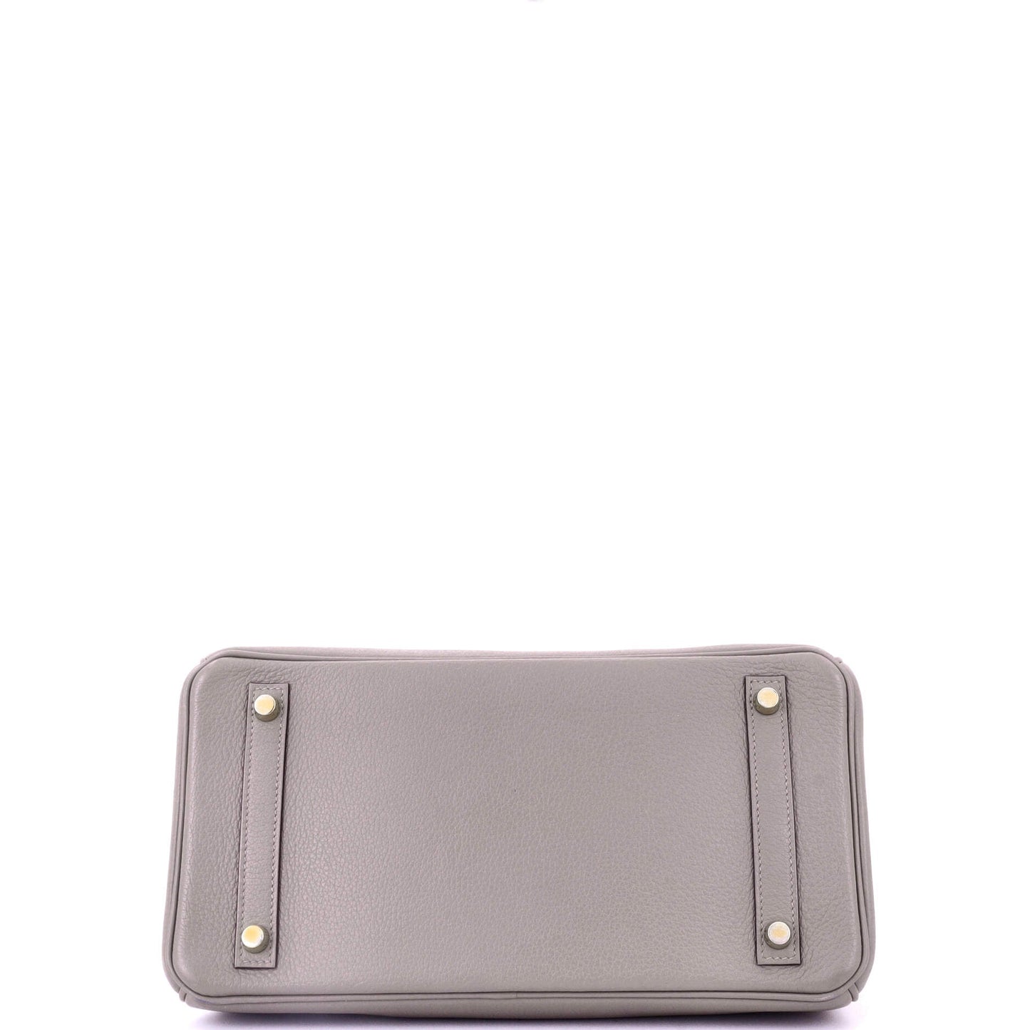 Birkin Handbag Grey Novillo with Gold Hardware 30