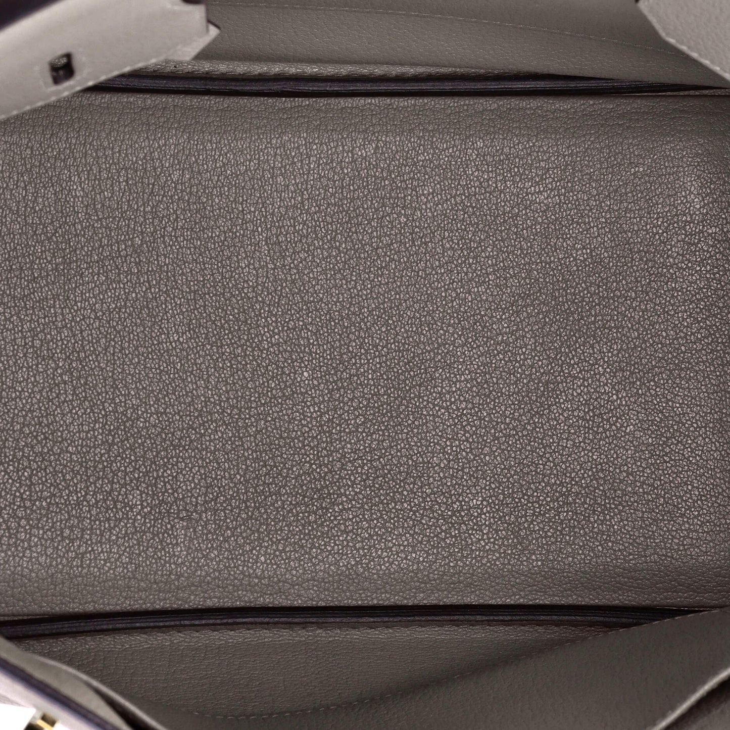 Birkin Handbag Grey Novillo with Gold Hardware 30