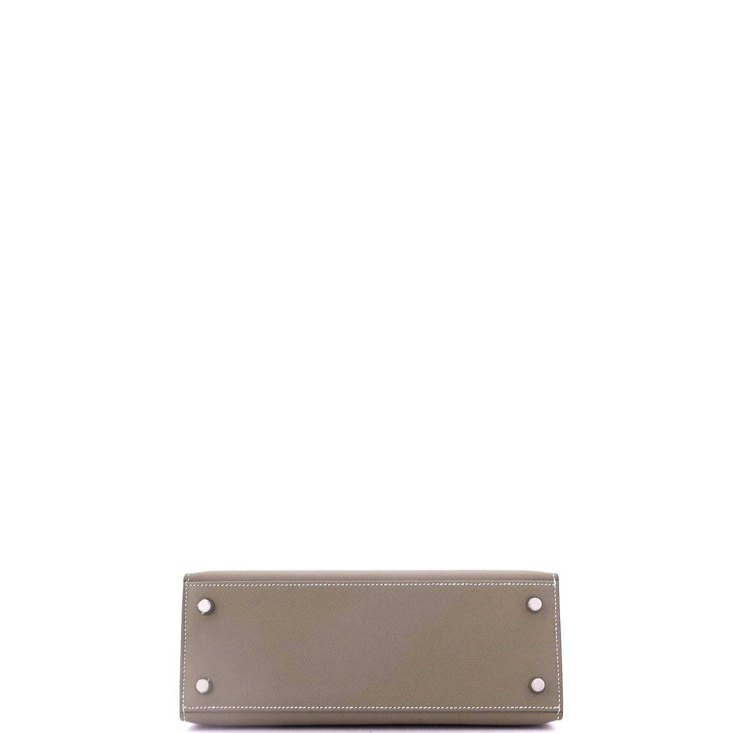 Kelly Handbag Grey Epsom with Palladium Hardware 25