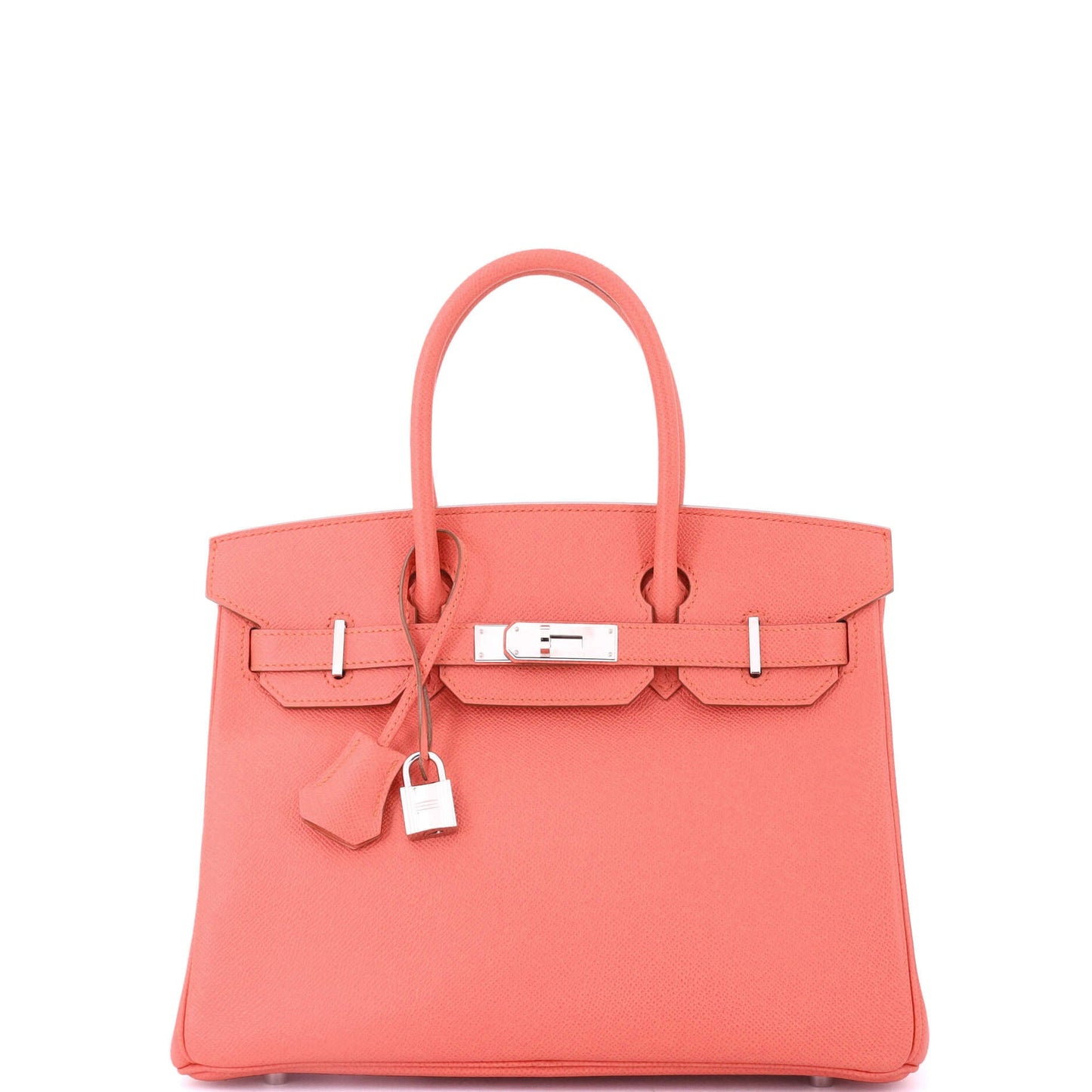 Birkin Handbag Flamingo Epsom with Palladium Hardware 30