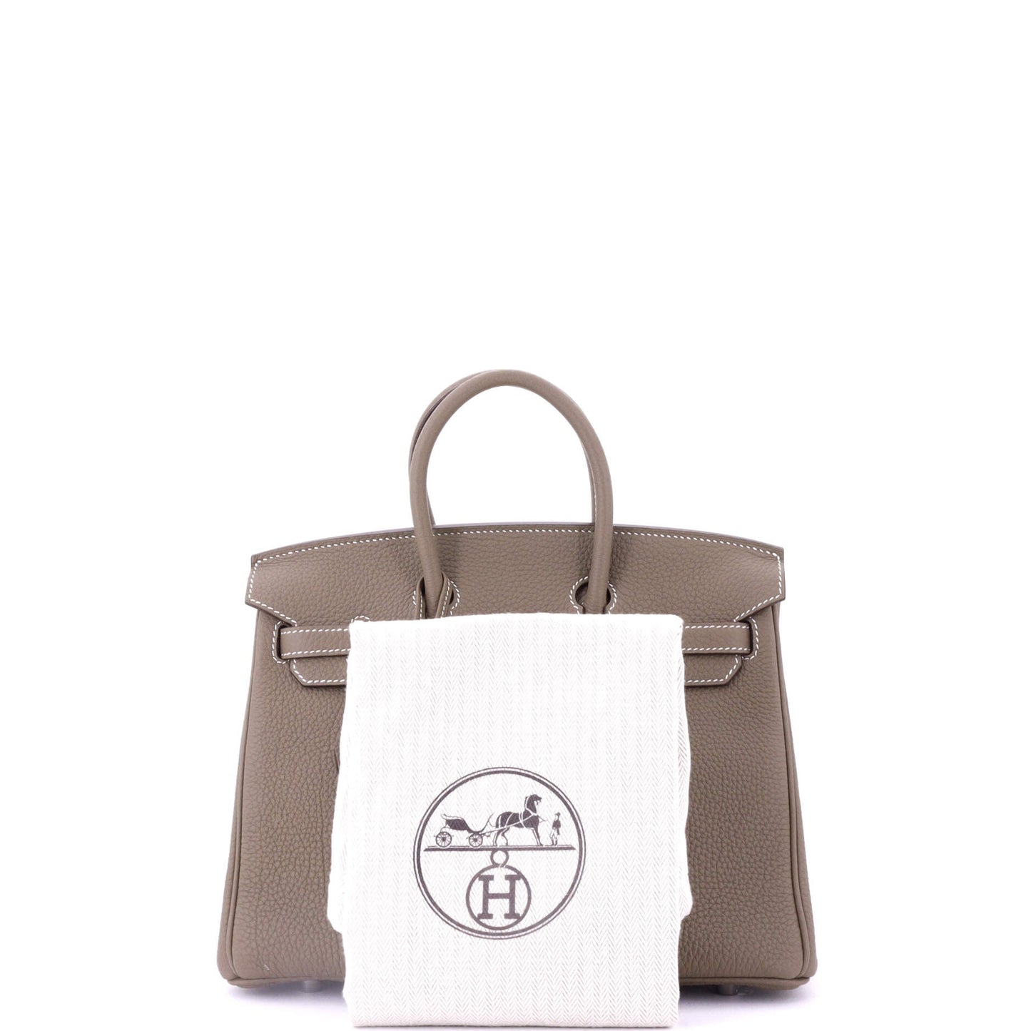Birkin Handbag Grey Togo with Palladium Hardware 25