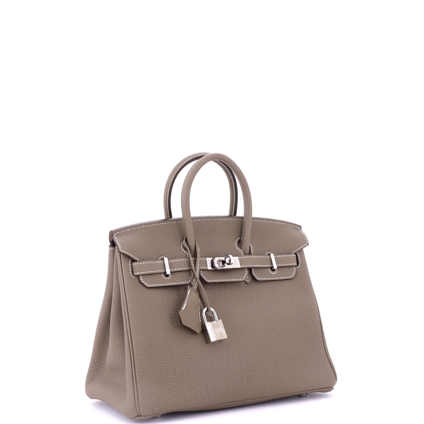 Birkin Handbag Grey Togo with Palladium Hardware 25