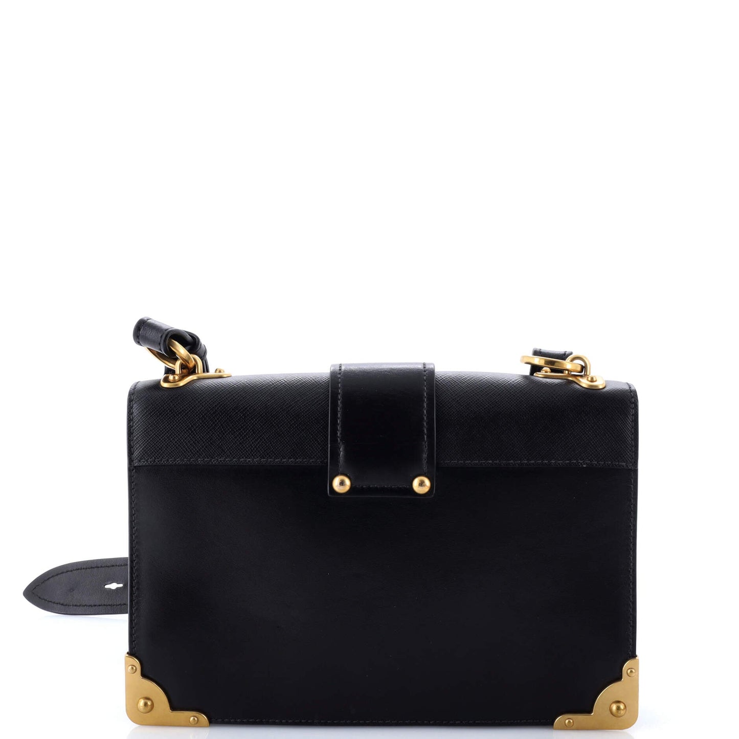 Cahier Crossbody Bag Leather and Saffiano Leather Large