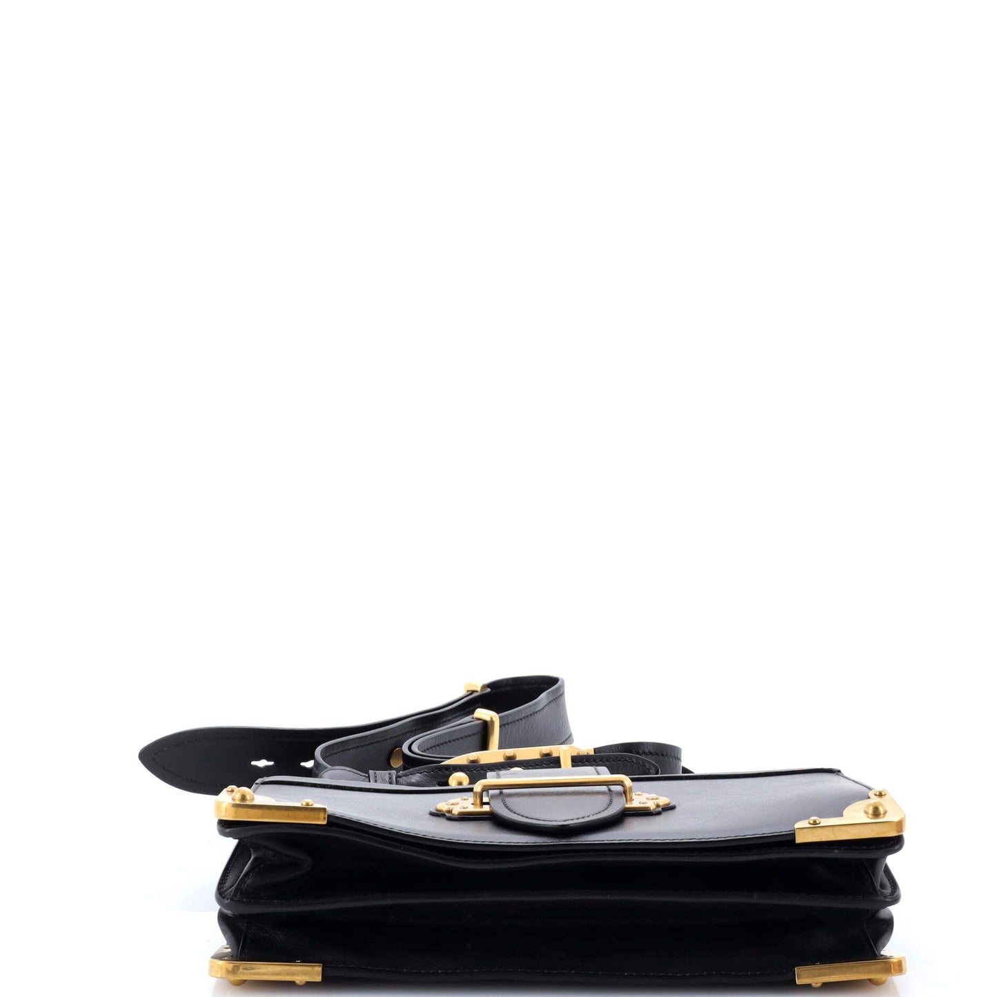 Cahier Crossbody Bag Leather and Saffiano Leather Large