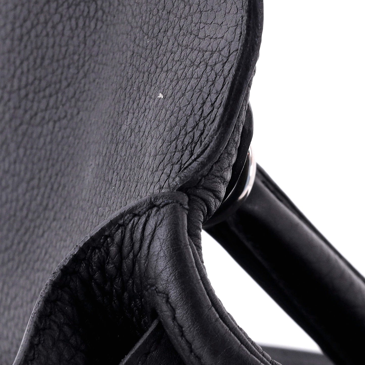 Kelly Handbag Noir Togo with Palladium Hardware 28