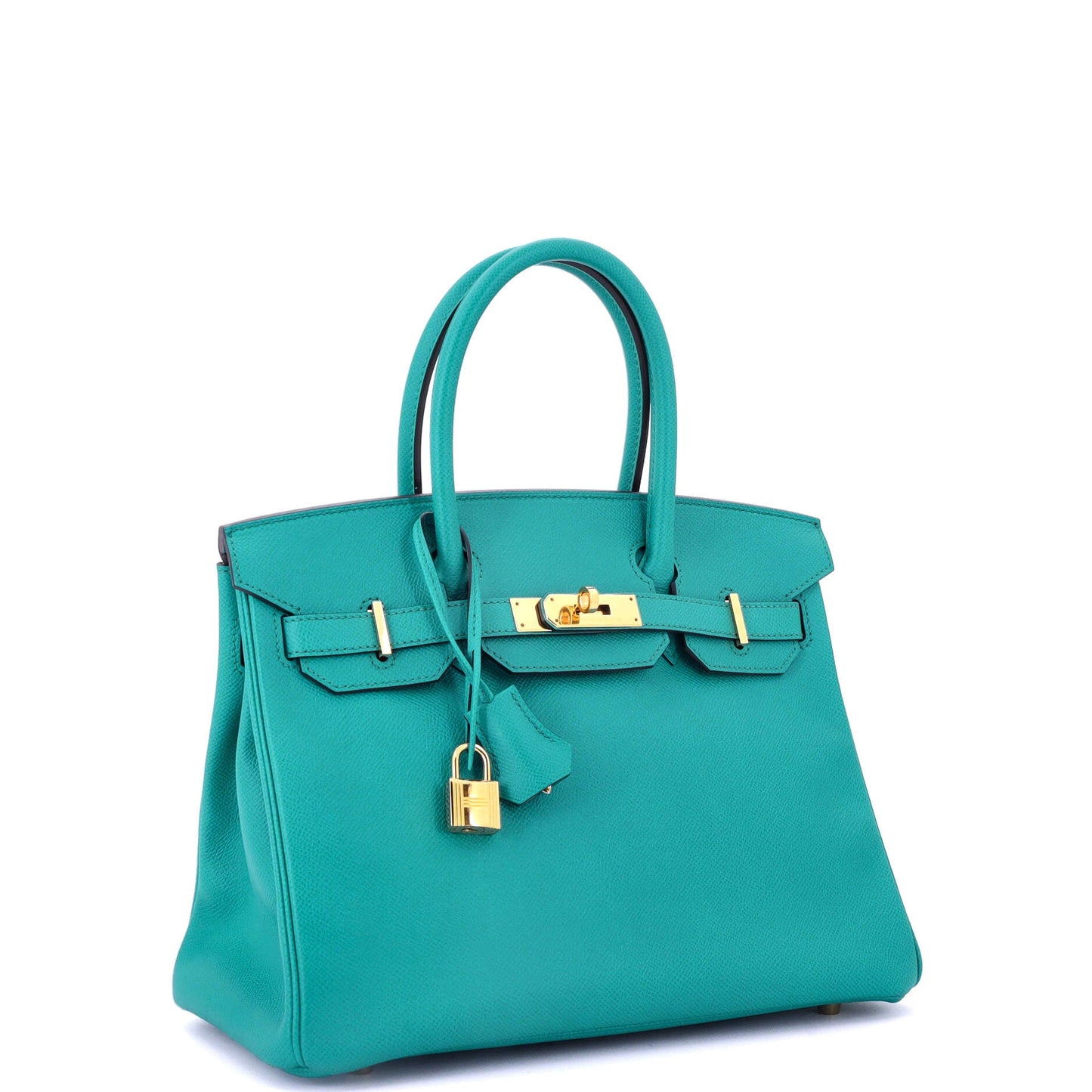 Birkin Handbag Bleu Paon Epsom with Gold Hardware 30