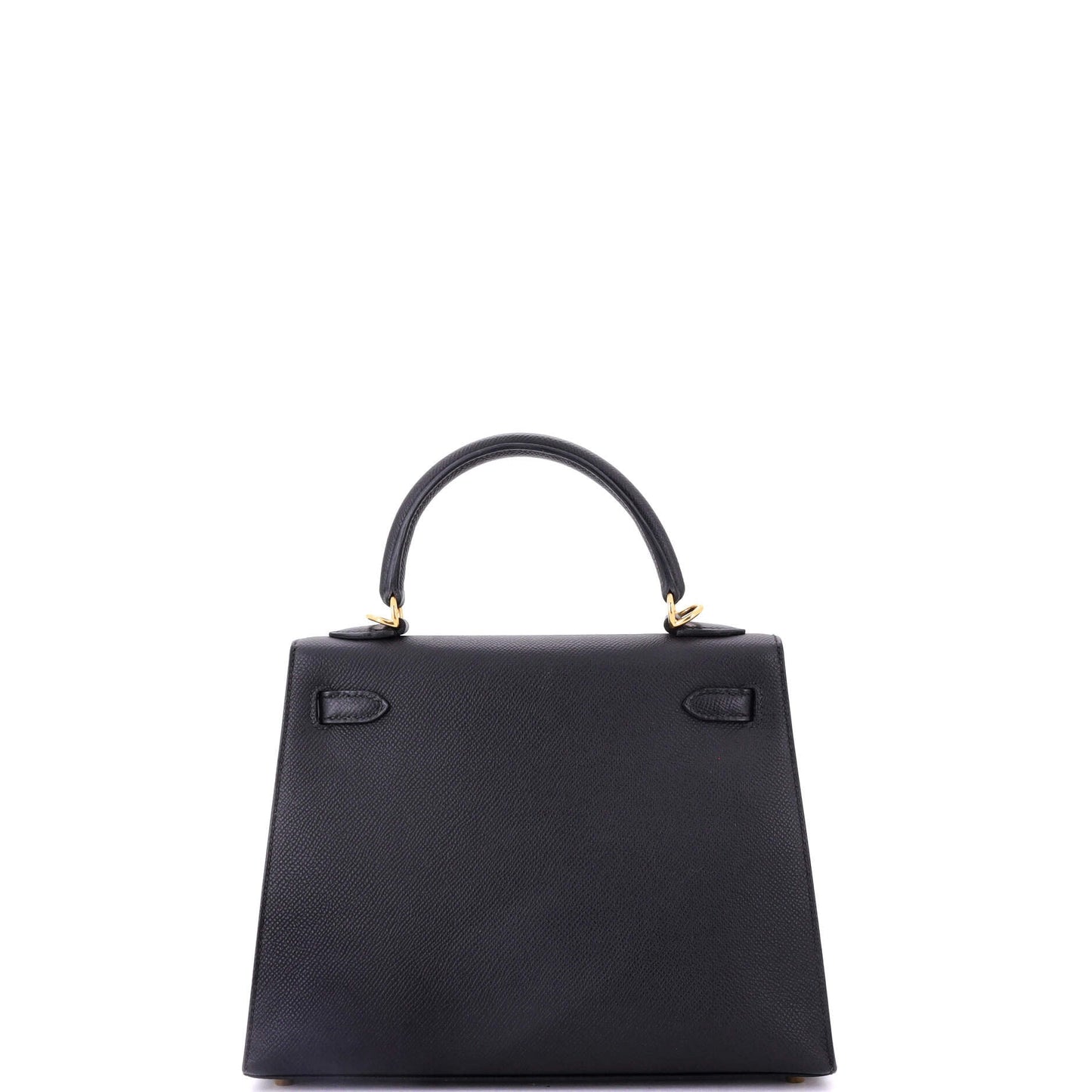 Kelly Handbag Noir Epsom with Gold Hardware 25