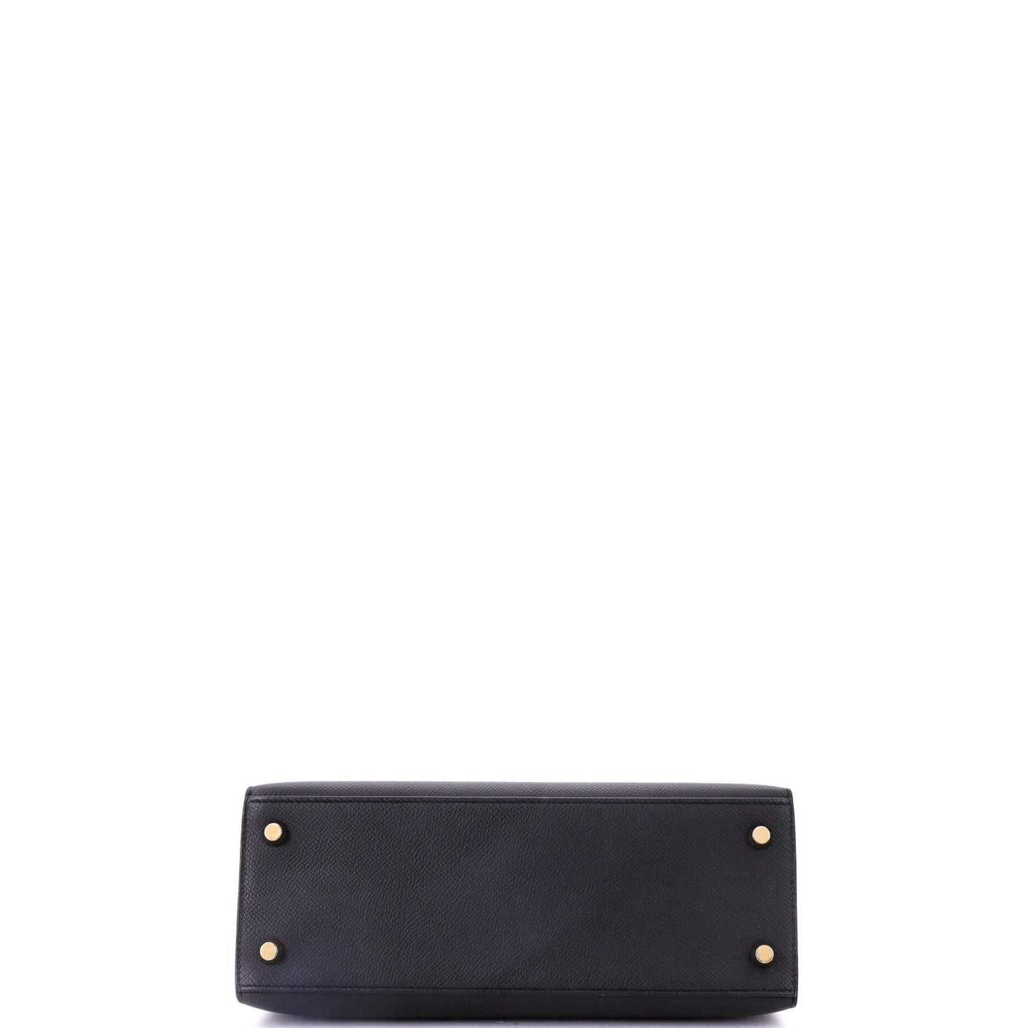 Kelly Handbag Noir Epsom with Gold Hardware 25