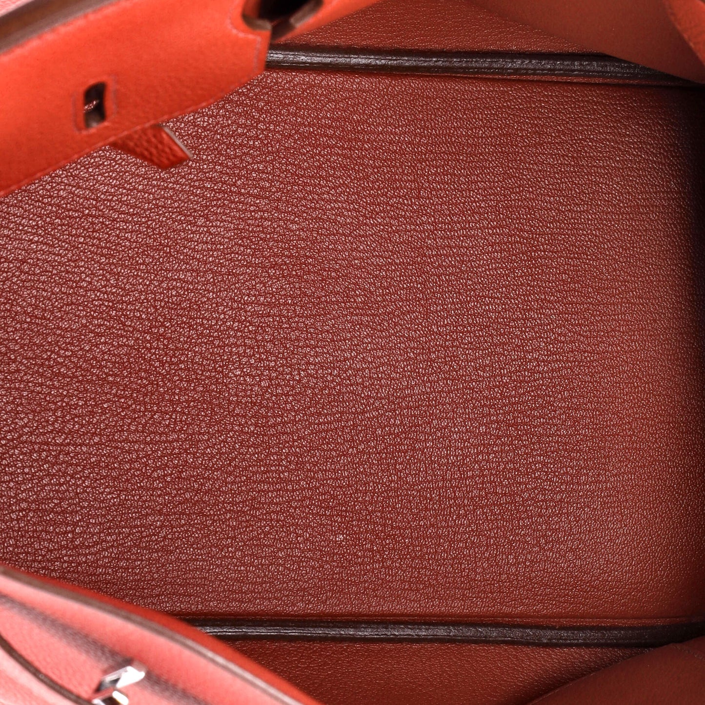 Birkin Handbag Rouge Vif Togo with Palladium Hardware 35