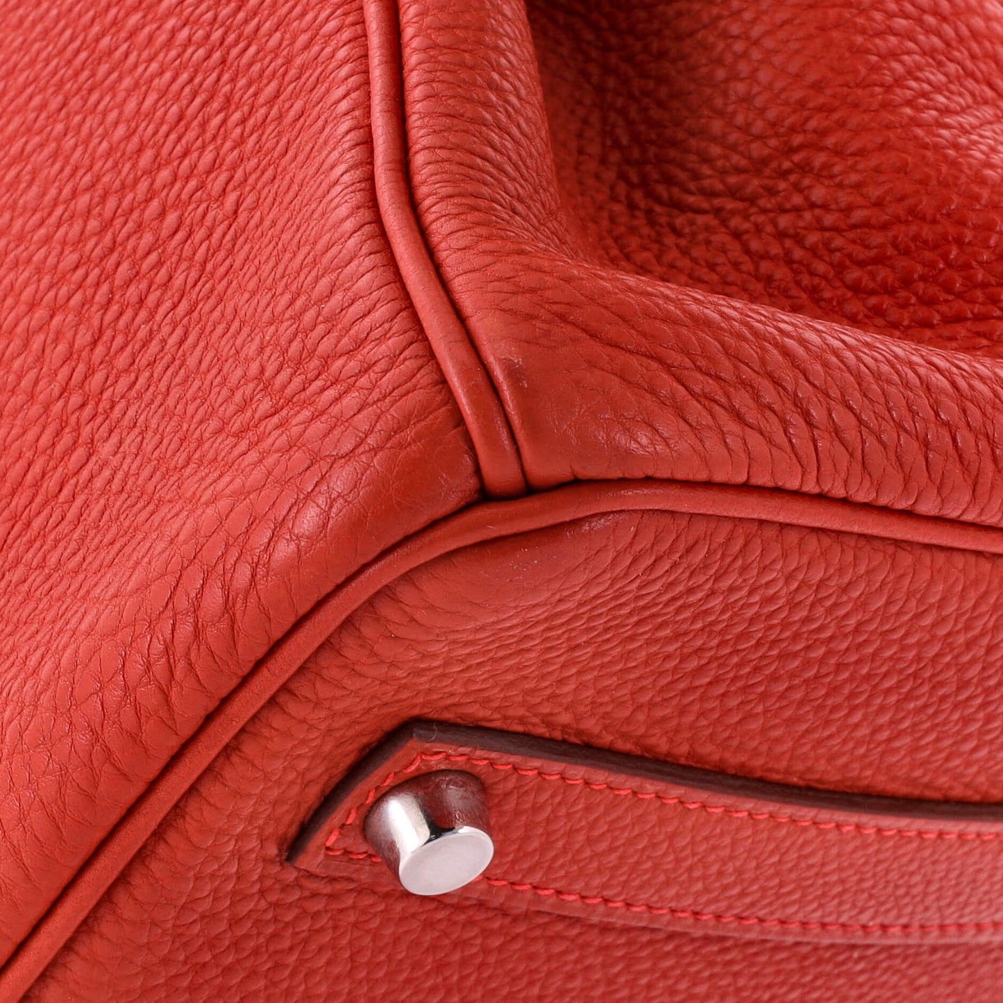 Birkin Handbag Rouge Vif Togo with Palladium Hardware 35