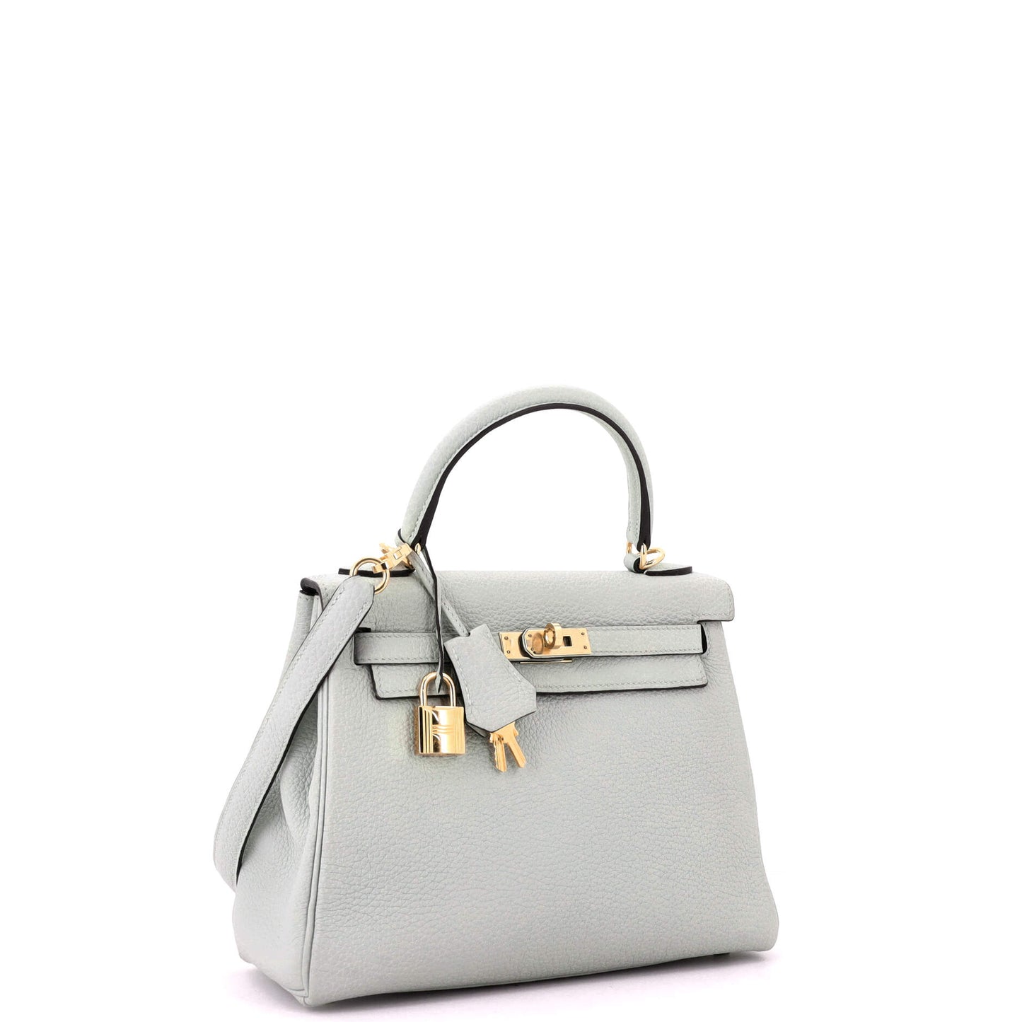 Kelly Handbag Grey Togo with Gold Hardware 25