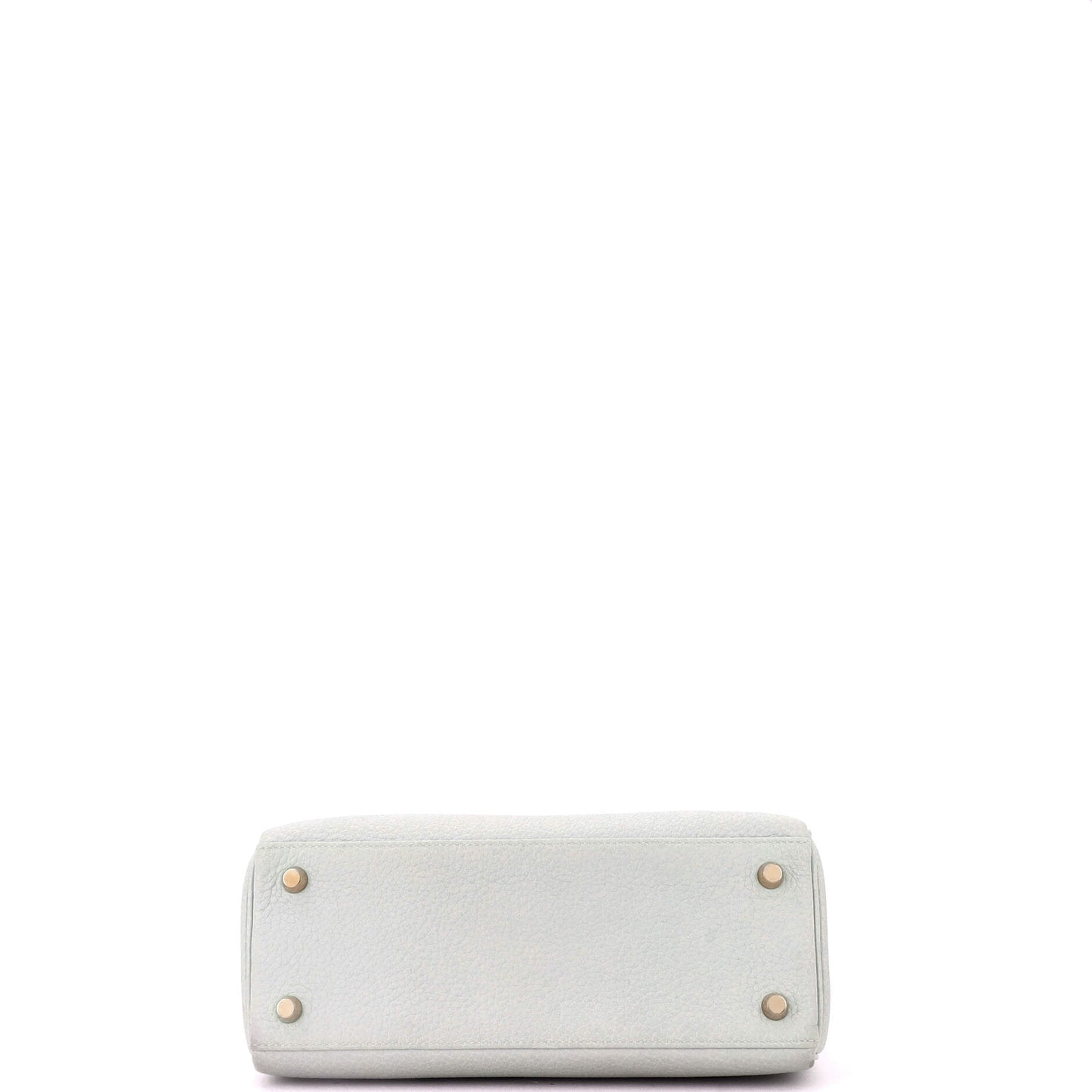 Kelly Handbag Grey Togo with Gold Hardware 25