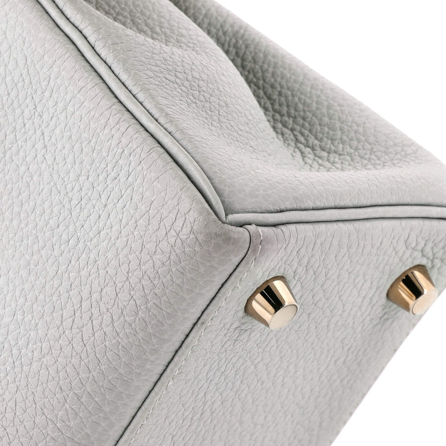 Kelly Handbag Grey Togo with Gold Hardware 25
