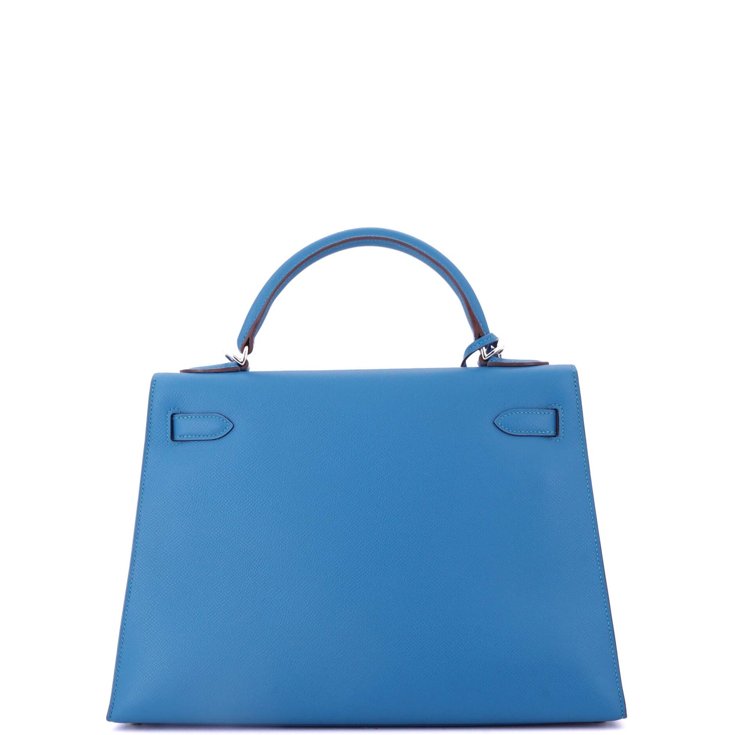 Kelly Handbag Mykonos Epsom with Palladium Hardware 32