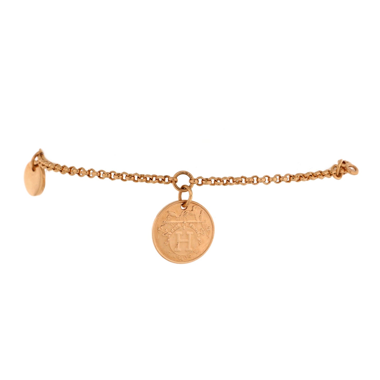 Ex-Libris Bracelet 18K Rose Gold with Diamond Small