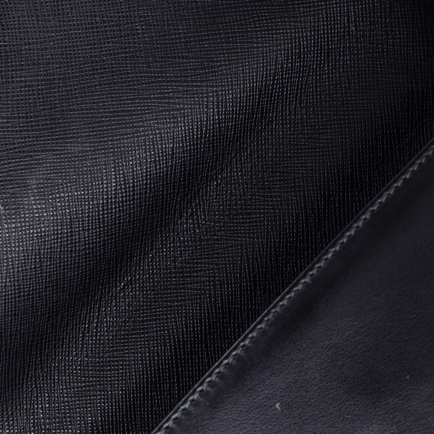 Chain Flap Crossbody Bag Tessuto and Saffiano Leather Medium