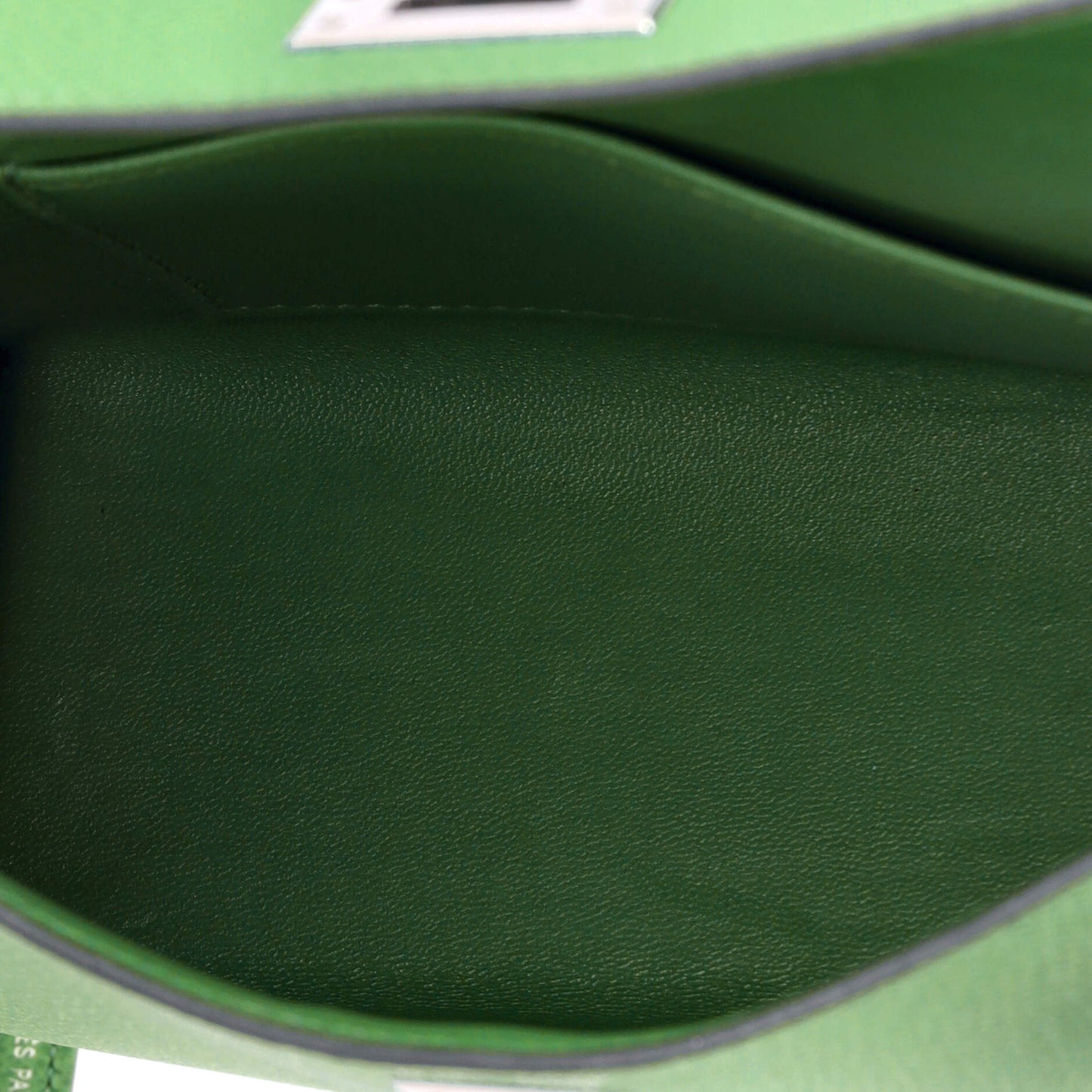 Kelly Mini II Bag Vert Yucca Epsom with Palladium Hardware 20