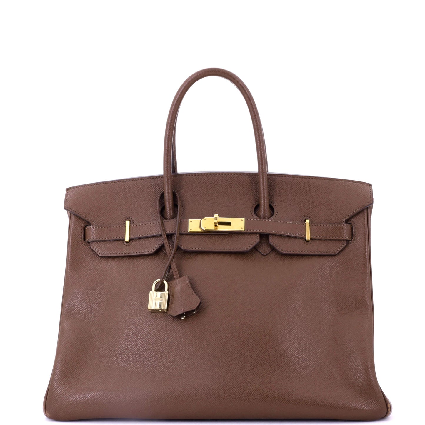 Birkin Handbag Marron Foncé Epsom with Gold Hardware 35