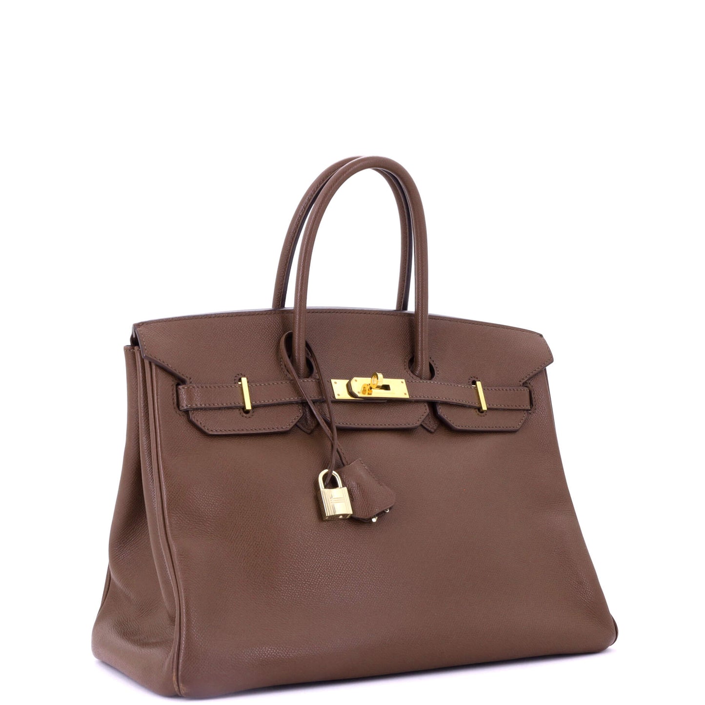 Birkin Handbag Marron Foncé Epsom with Gold Hardware 35