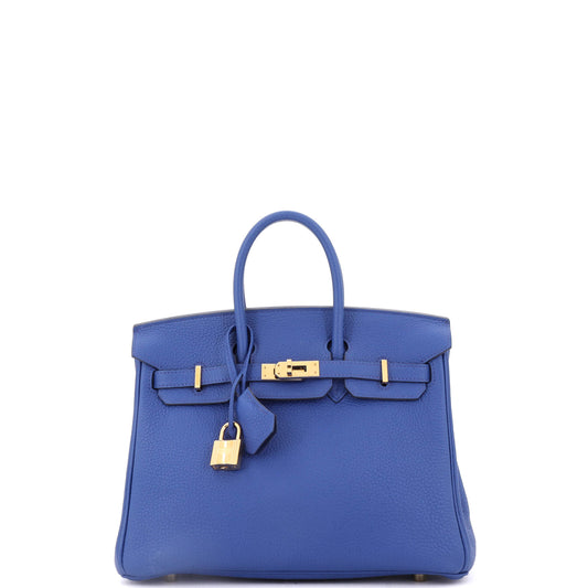 Birkin Handbag Bleu France Togo with Gold Hardware 25