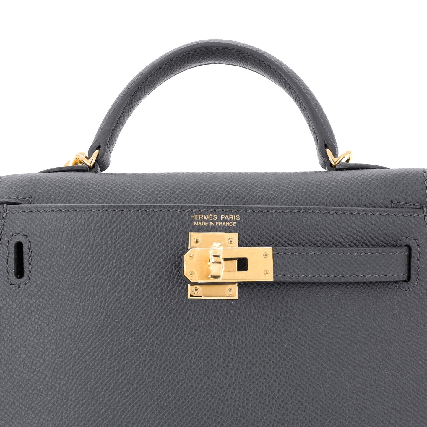 Kelly Mini II Bag Vert Mangrove Epsom with Gold Hardware 20