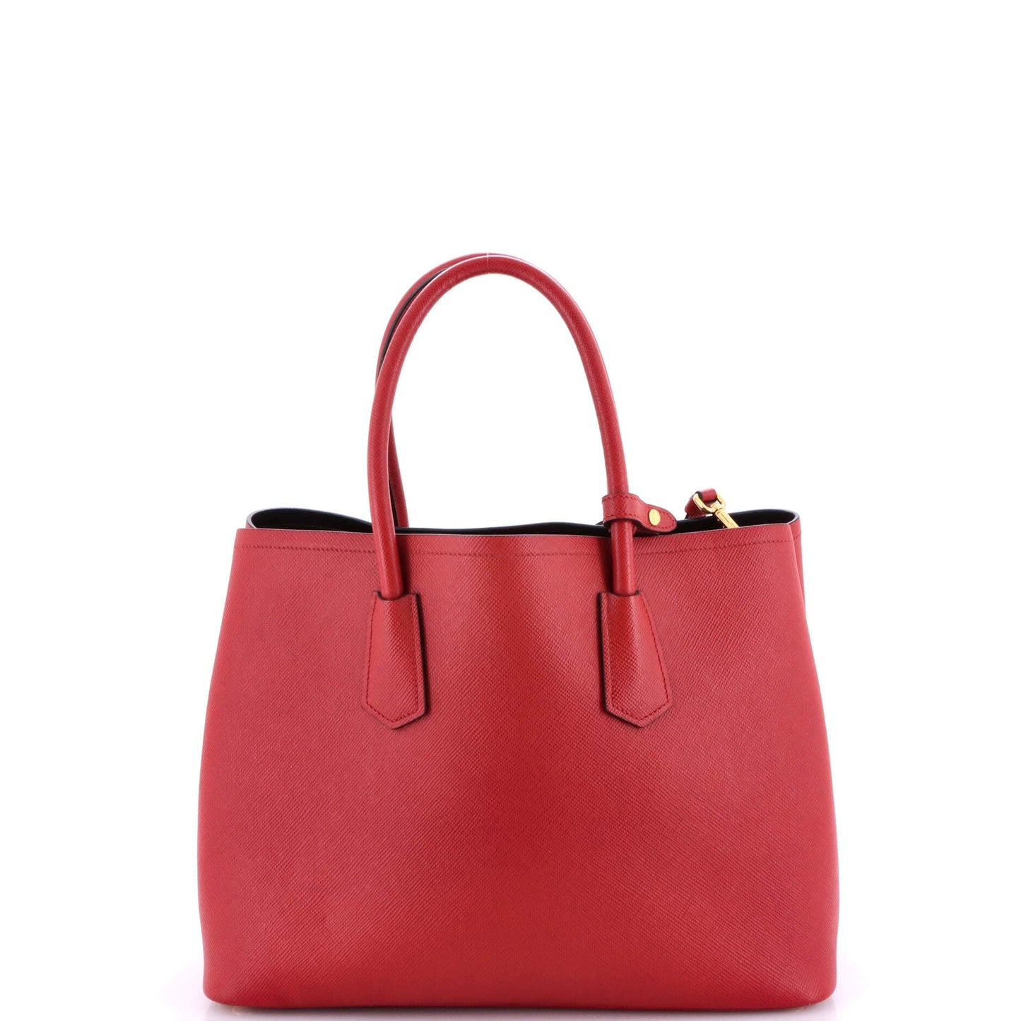 Cuir Double Tote Saffiano Leather Large