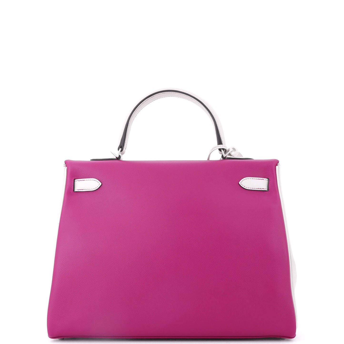 Kelly Handbag Bicolor Evercolor with Brushed Palladium Hardware 35