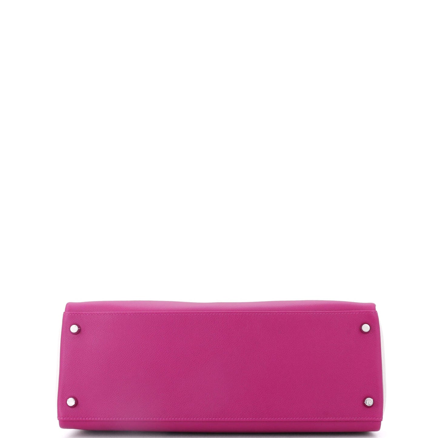 Kelly Handbag Bicolor Evercolor with Brushed Palladium Hardware 35