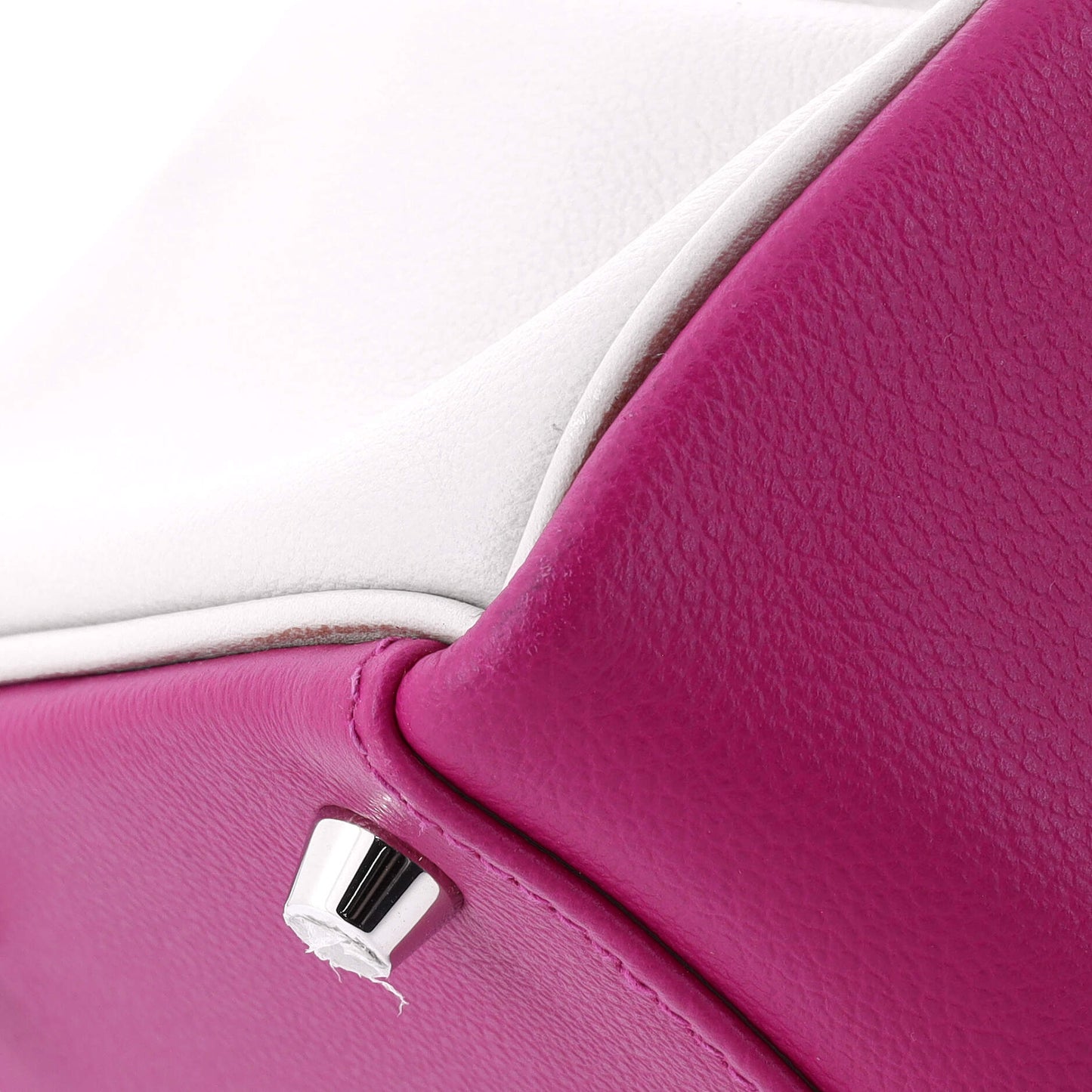 Kelly Handbag Bicolor Evercolor with Brushed Palladium Hardware 35