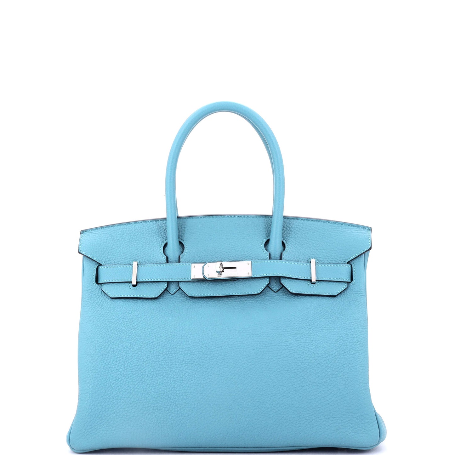 Birkin Handbag Bleu Du Nord Togo with Palladium Hardware 30