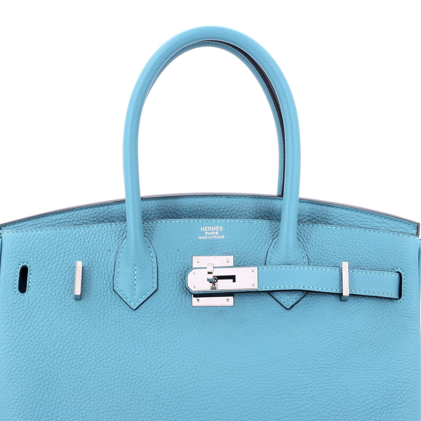 Birkin Handbag Bleu Du Nord Togo with Palladium Hardware 30
