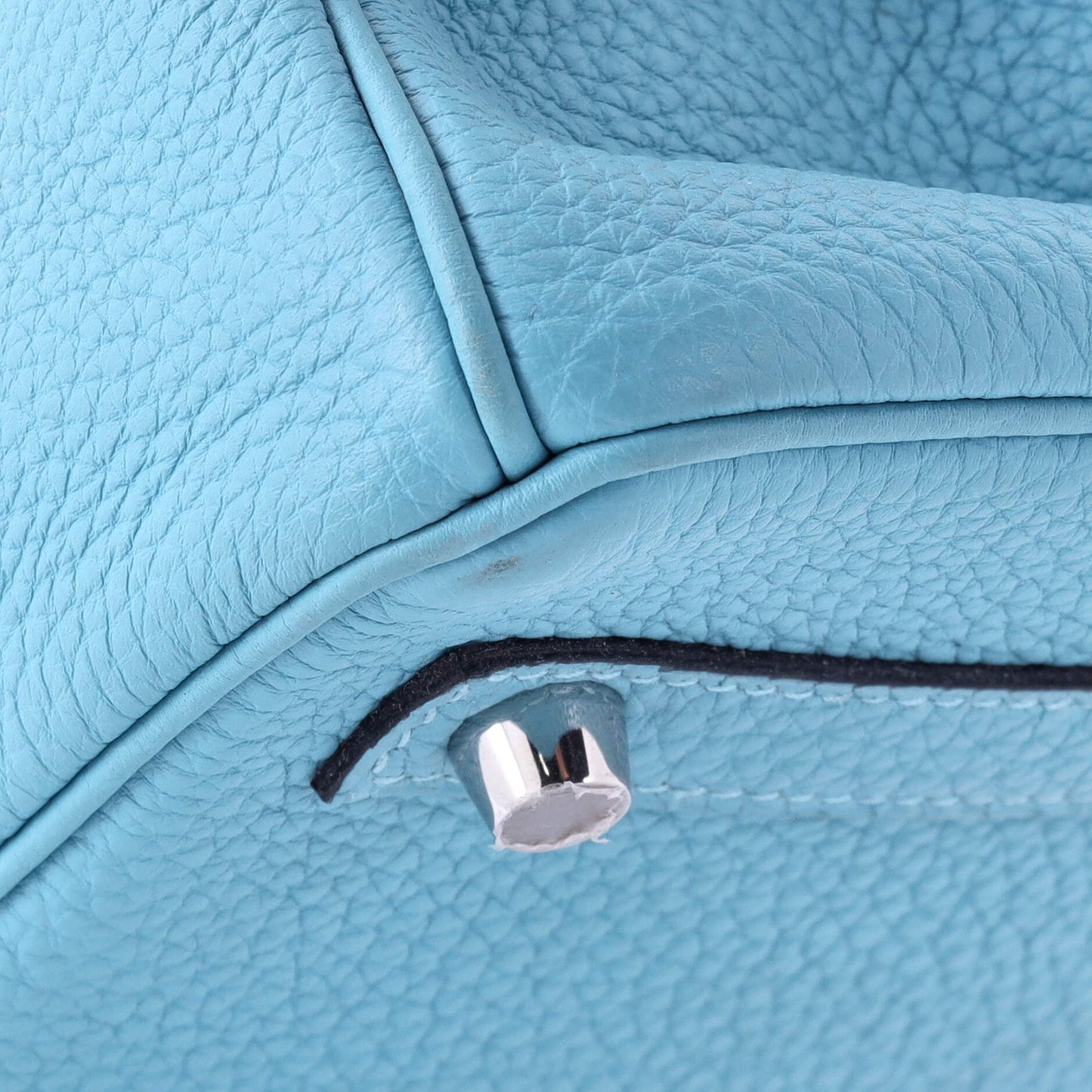 Birkin Handbag Bleu Du Nord Togo with Palladium Hardware 30