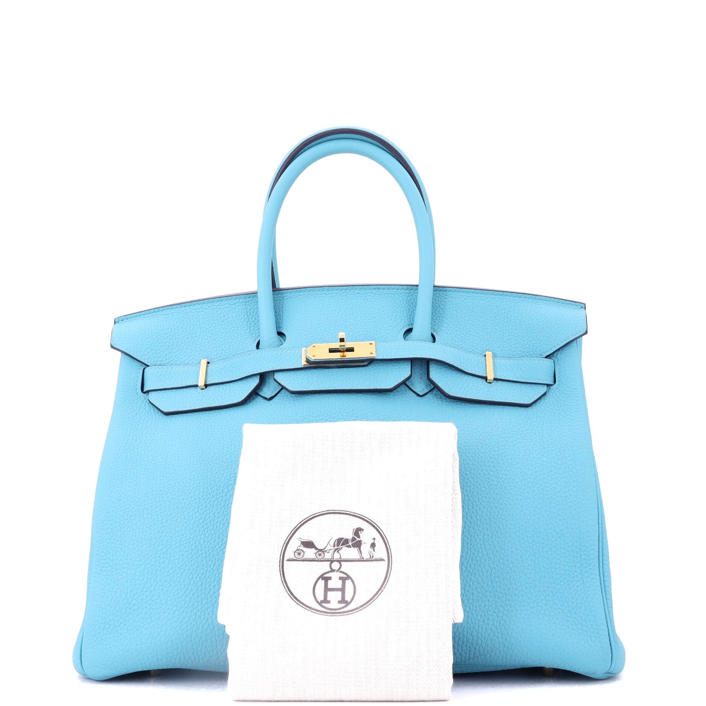 Birkin Handbag Bleu Du Nord Togo with Gold Hardware 35