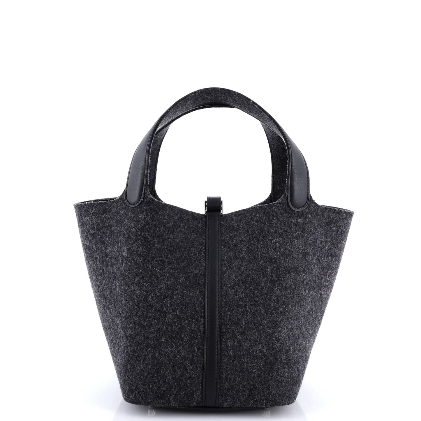 Picotin Lock Bag Felt with Leather MM