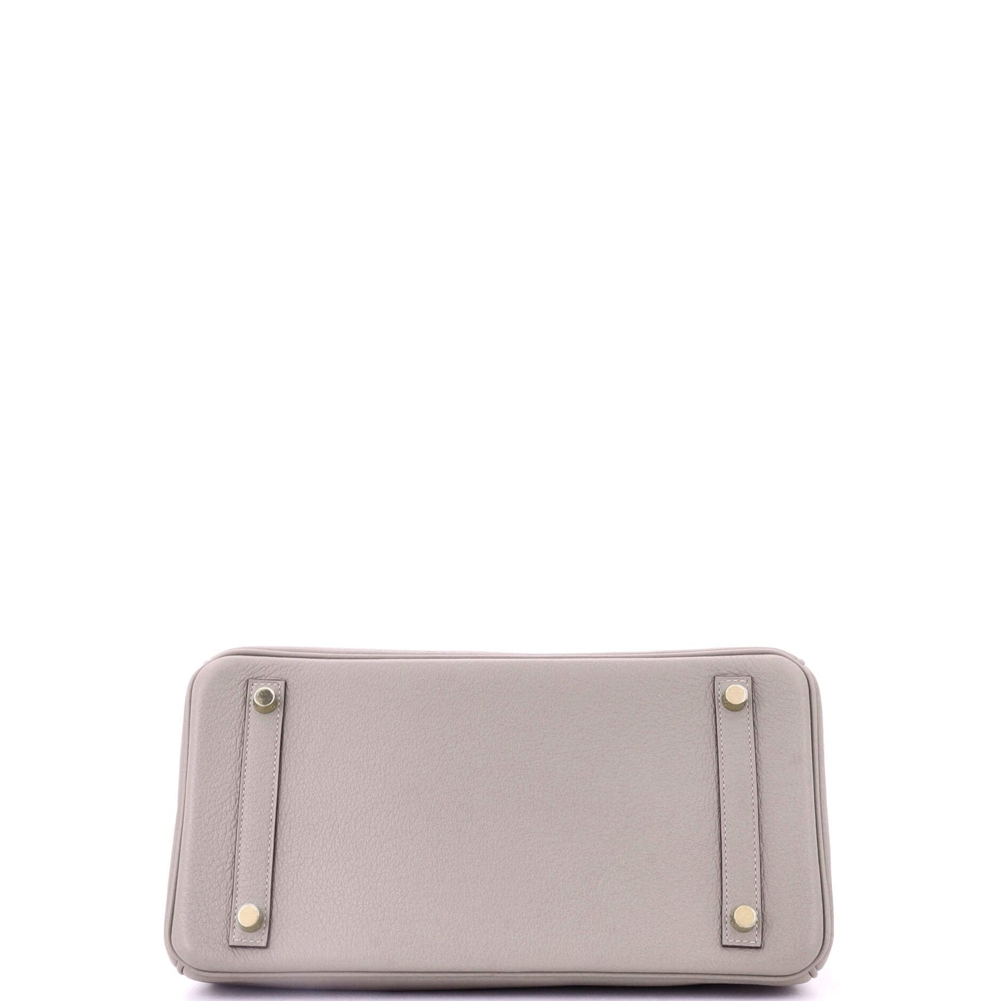 Birkin Handbag Grey Novillo with Gold Hardware 30