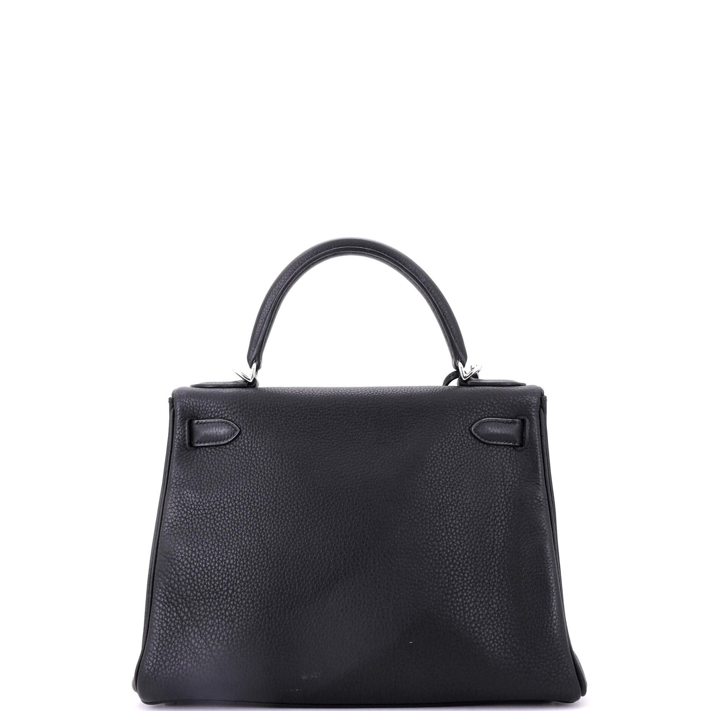 Kelly Handbag Noir Togo with Palladium Hardware 28